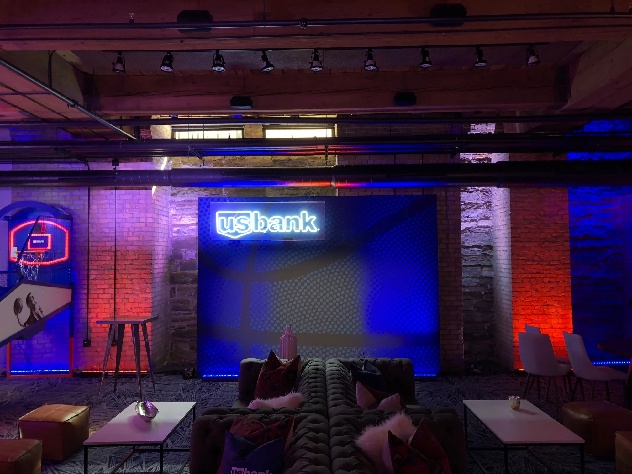 Lighting Setup For Final Four Party 