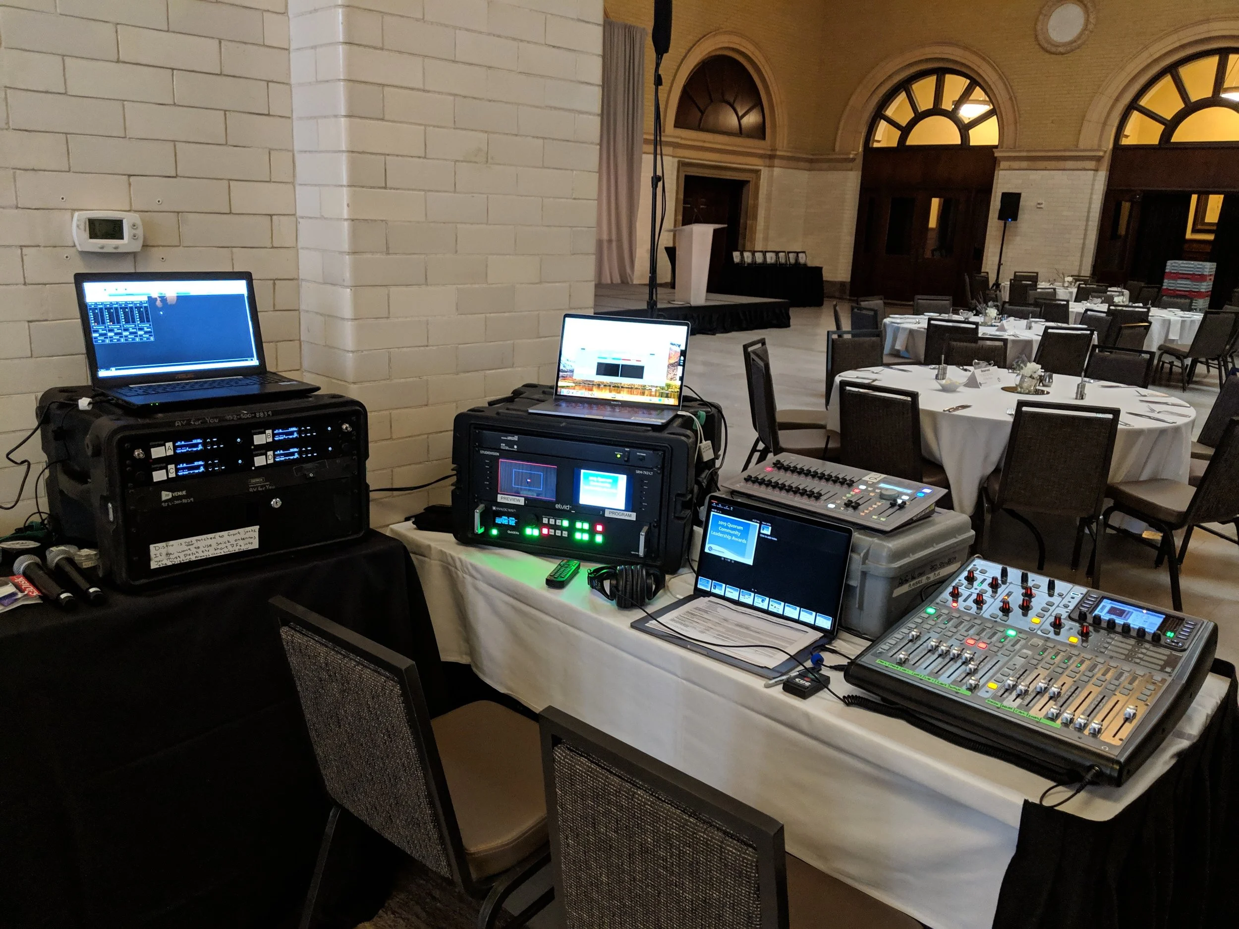 Picture of AV for You Rental Equipment for an Awards Show at The Depot in Minneapolis