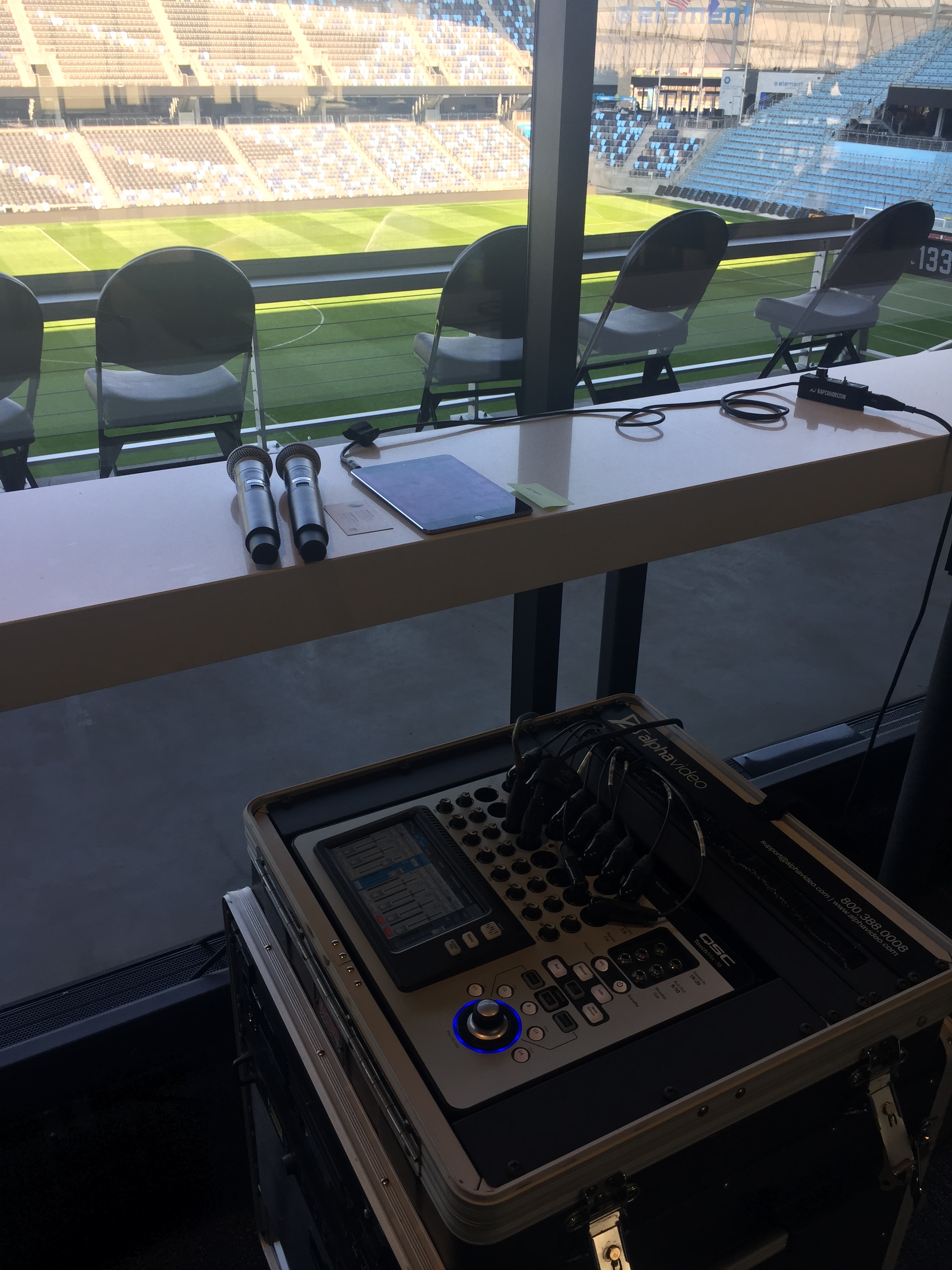 Audio Rental for Stadium Club Event at Allianz Field