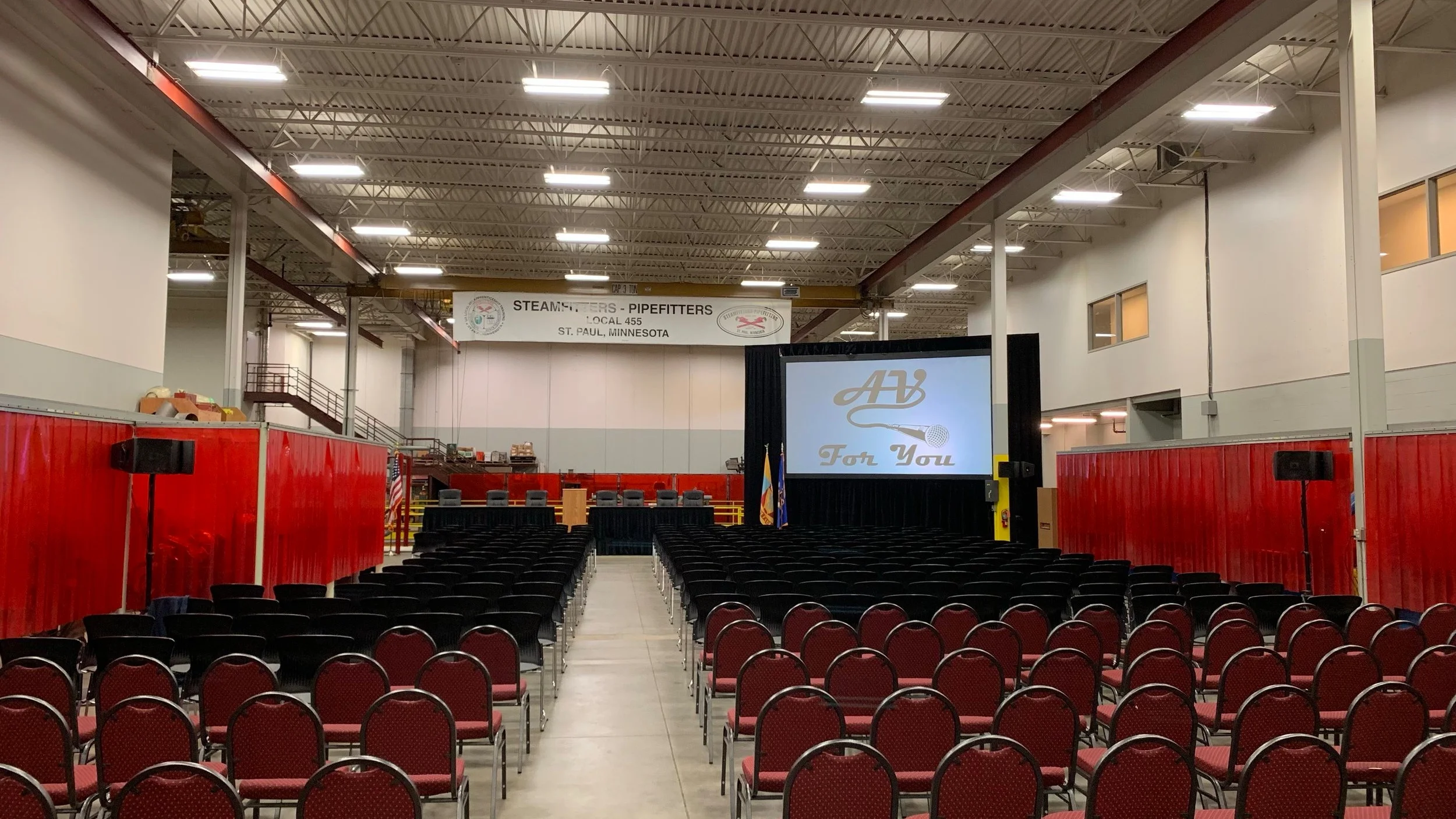 AV Rental for Union Meeting in St Paul