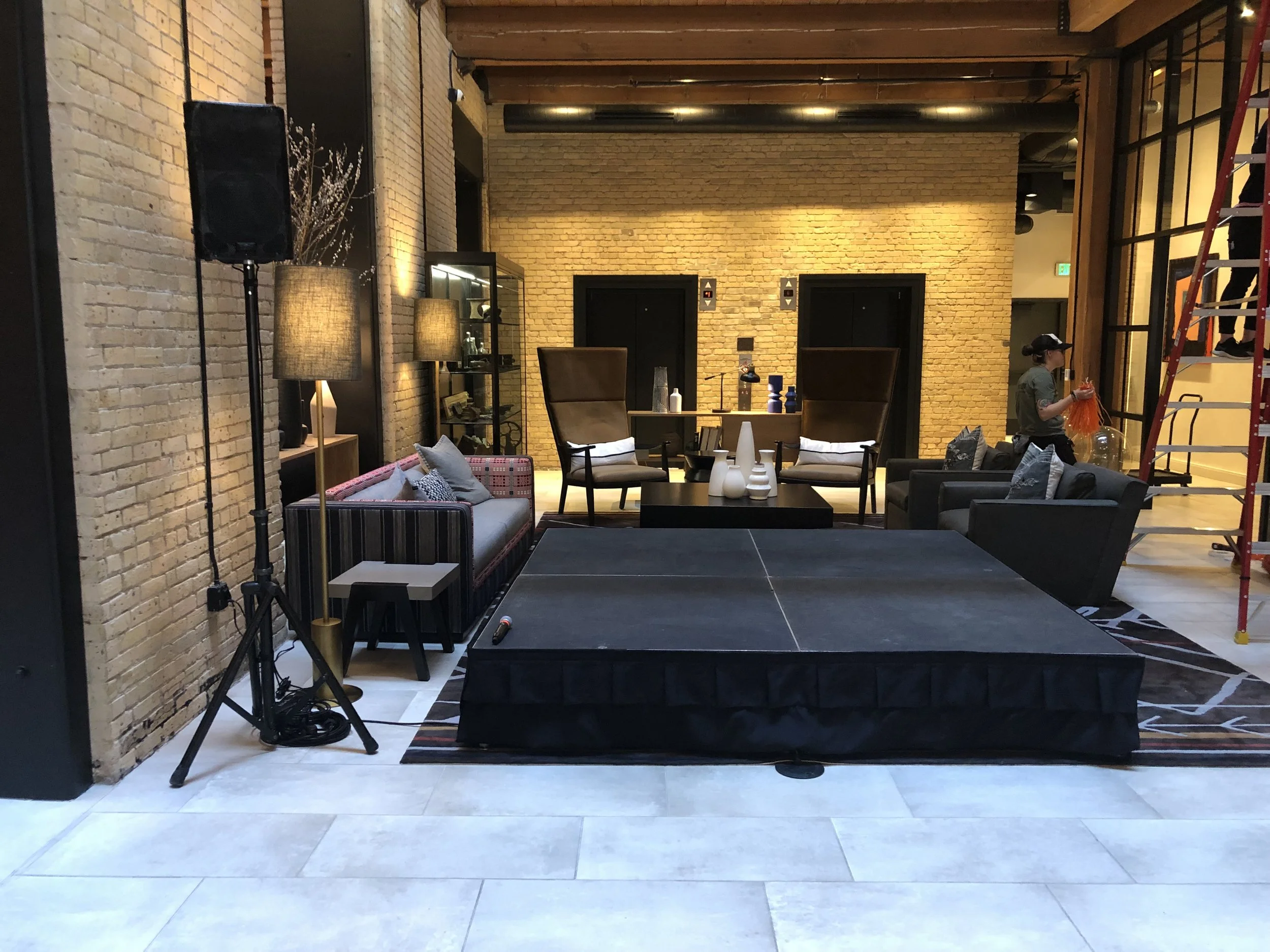 Stage and Audio Rental at Canopy Hotel in Minneapolis