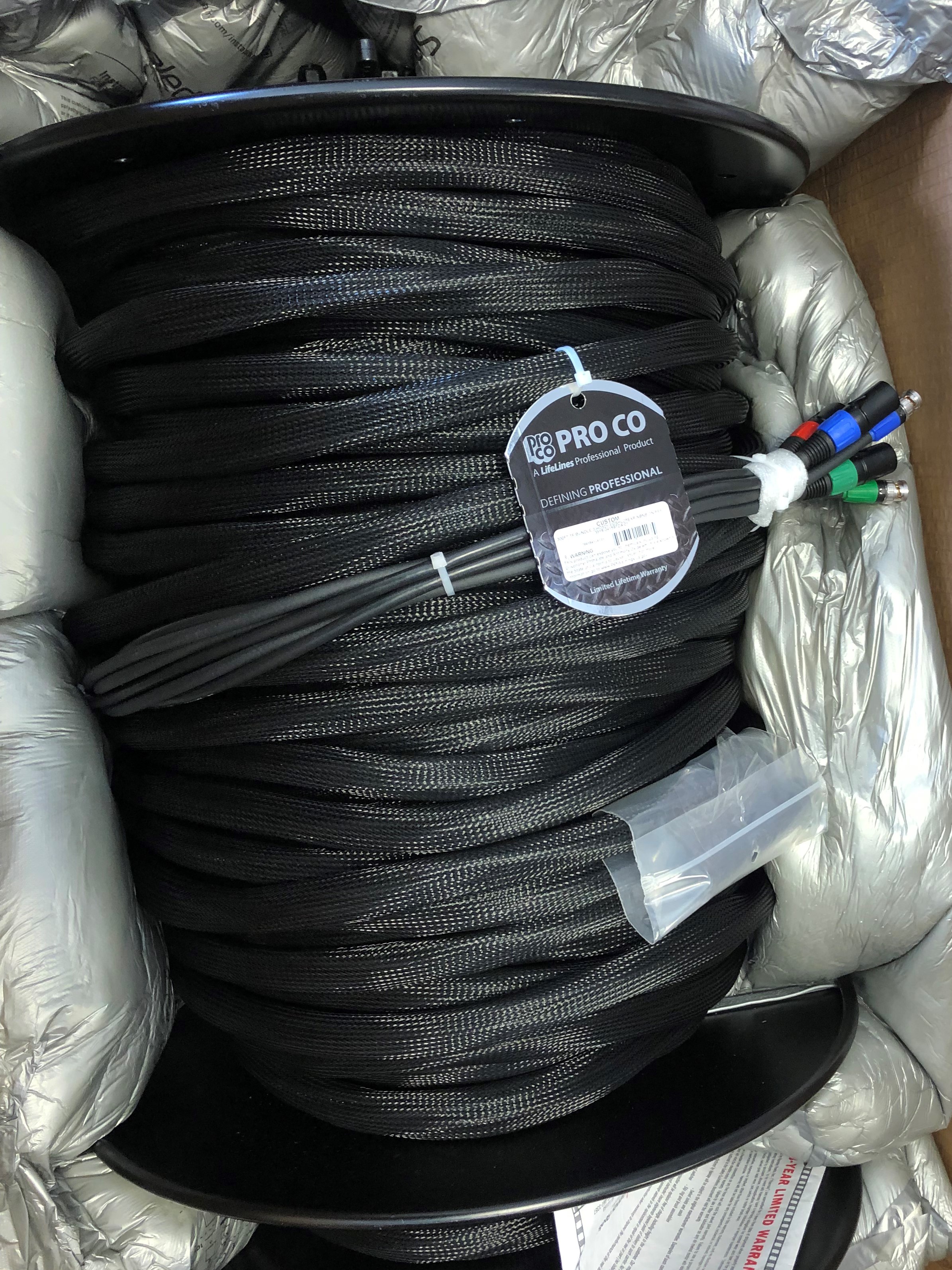 New Rental Equipment at AV for You:  300’ HD/SDI Cat 6 Reel 