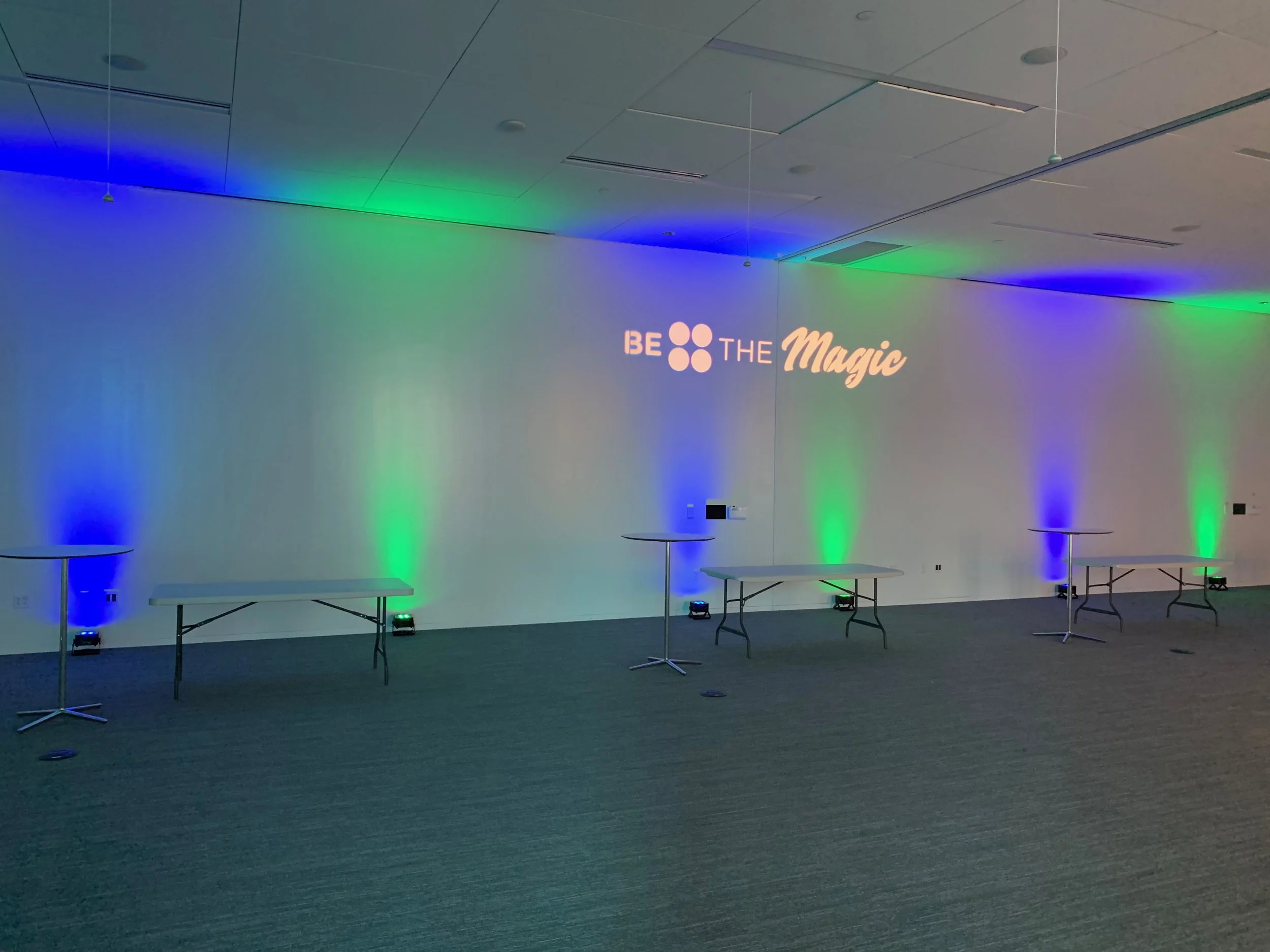 Uplights and Gobo for Be The Match