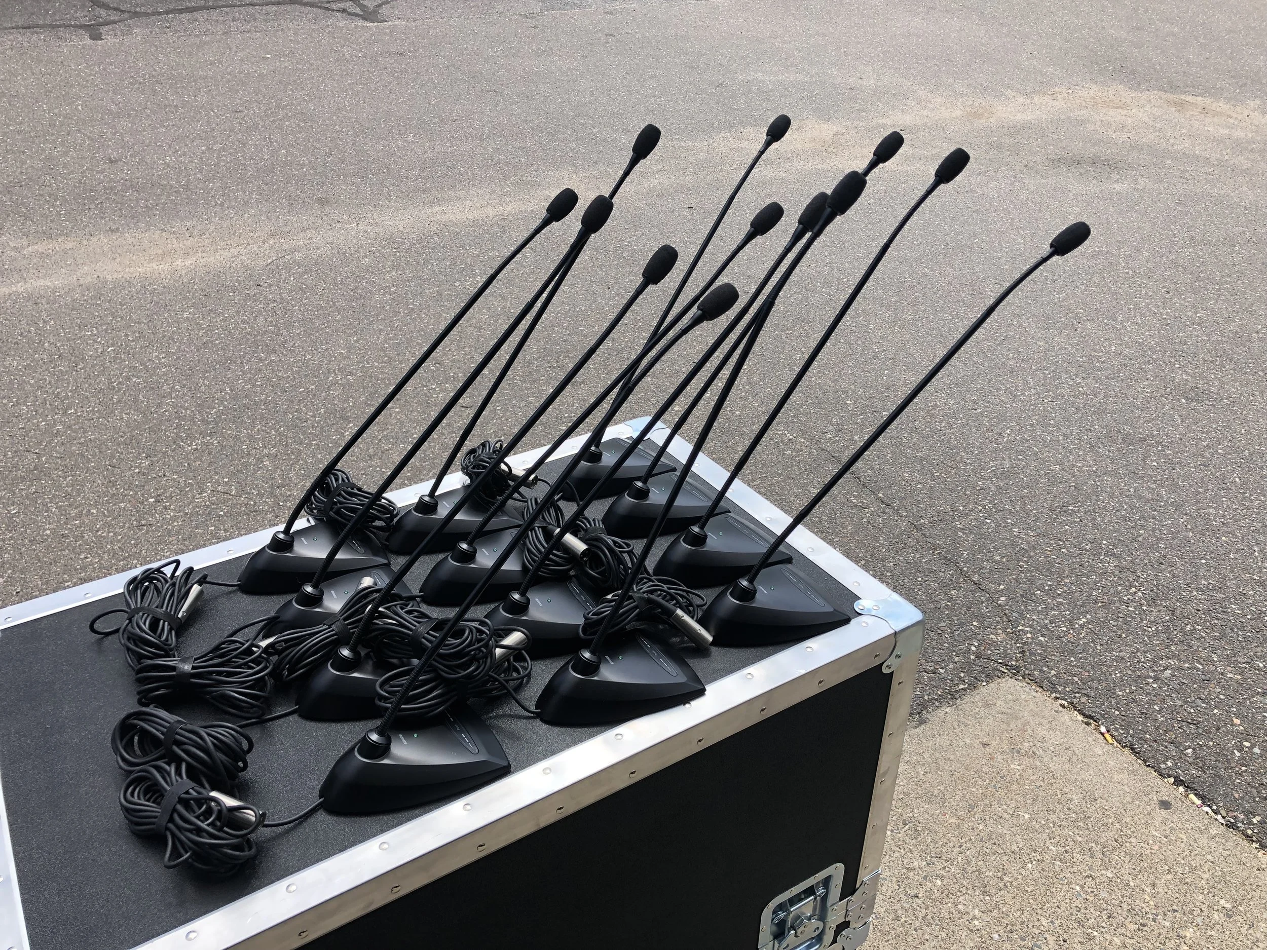 New Rental Equipment at AV for You:  Push To Talk Microphones 