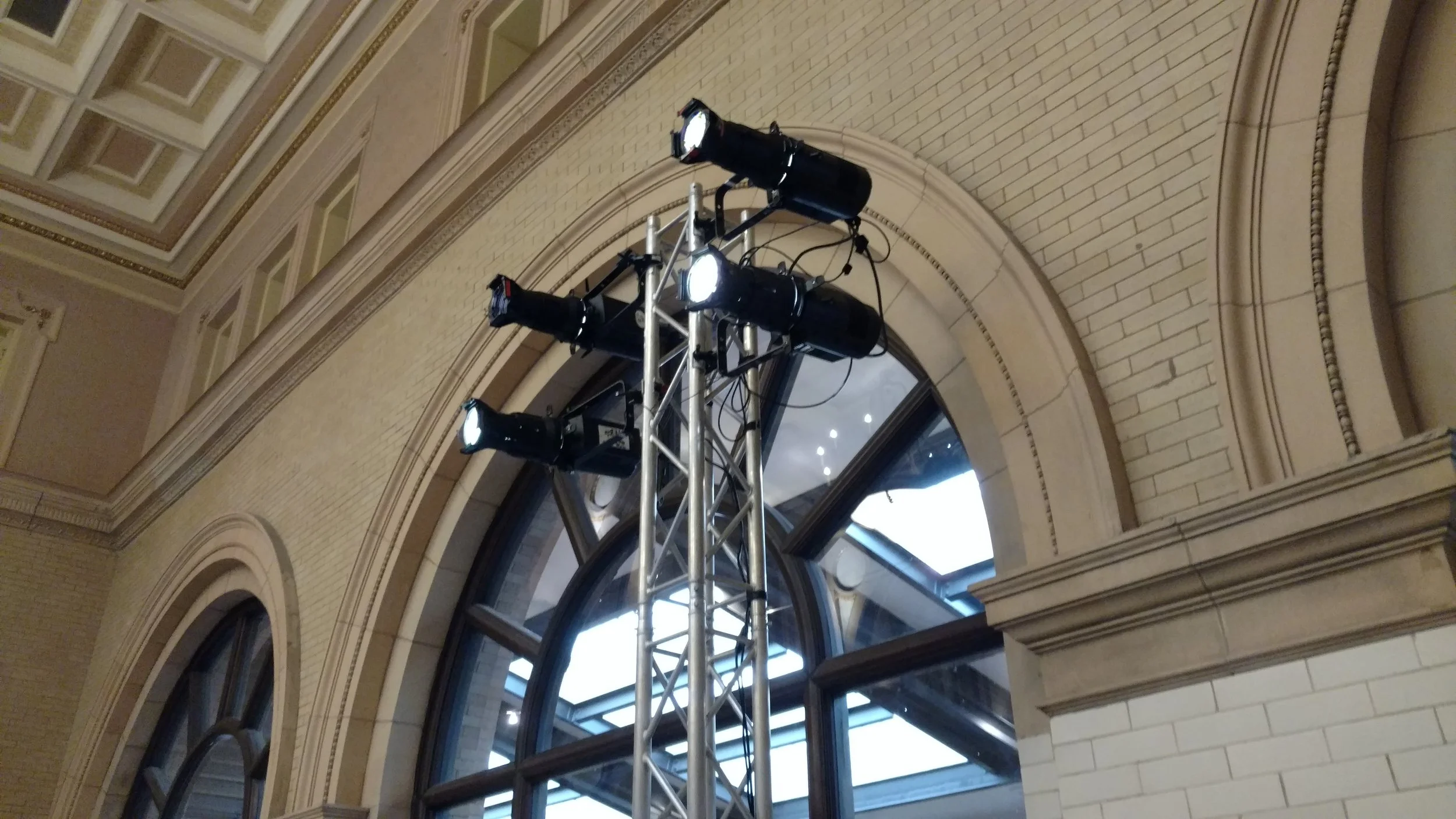 Picture of AV for You Lighting Rental Equipment at a corporate conference in The Depot, Minneapolis