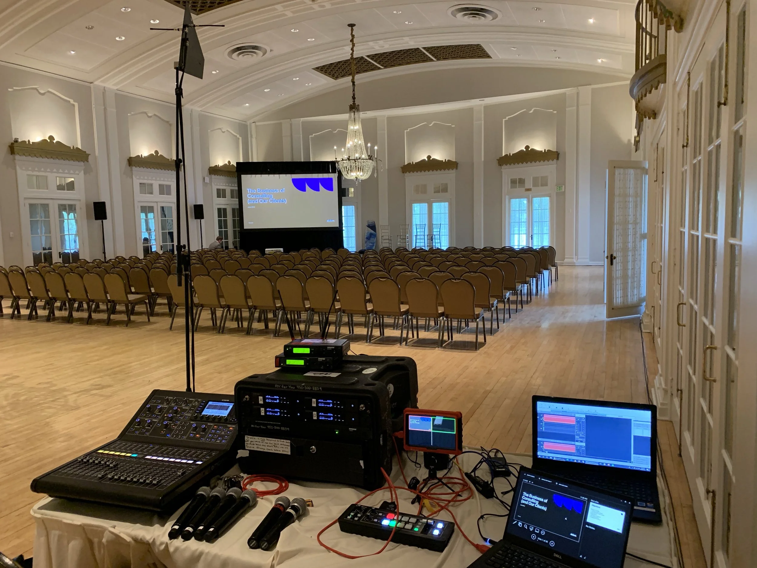 AV Rental for a Quarterly Meeting at the Lafayette Club