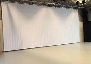 New Rental Equipment at AV for You:  White Cyclorama Celtic Cloth Backdrop