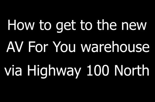 Driving Directions to AV For You Via 100 North