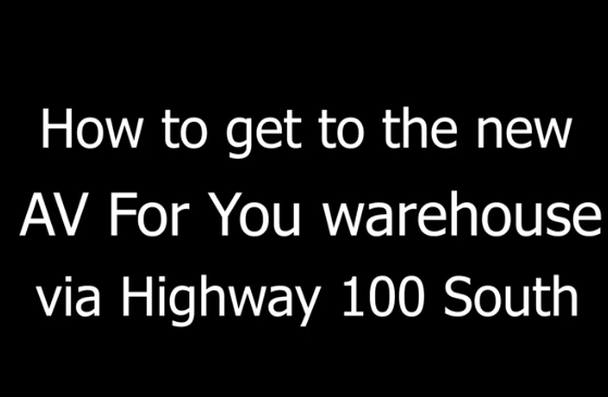 Driving Directions to AV For You Via 100 South