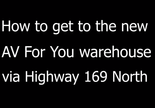 Driving Directions to AV For You Via 169 North