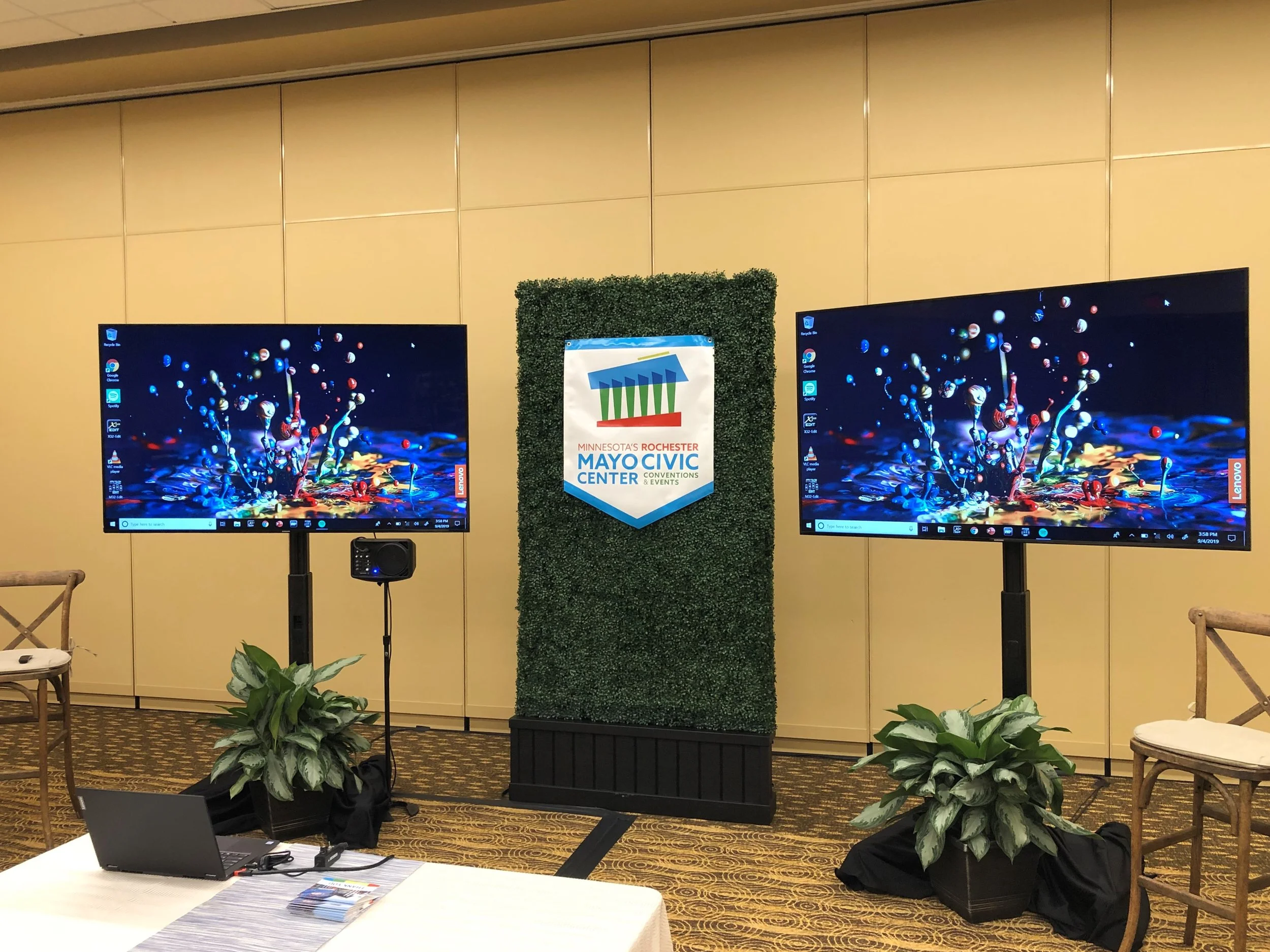 Picture of AV for You TV Rental Equipment at the Mayo Civic Center in Rochester, MN