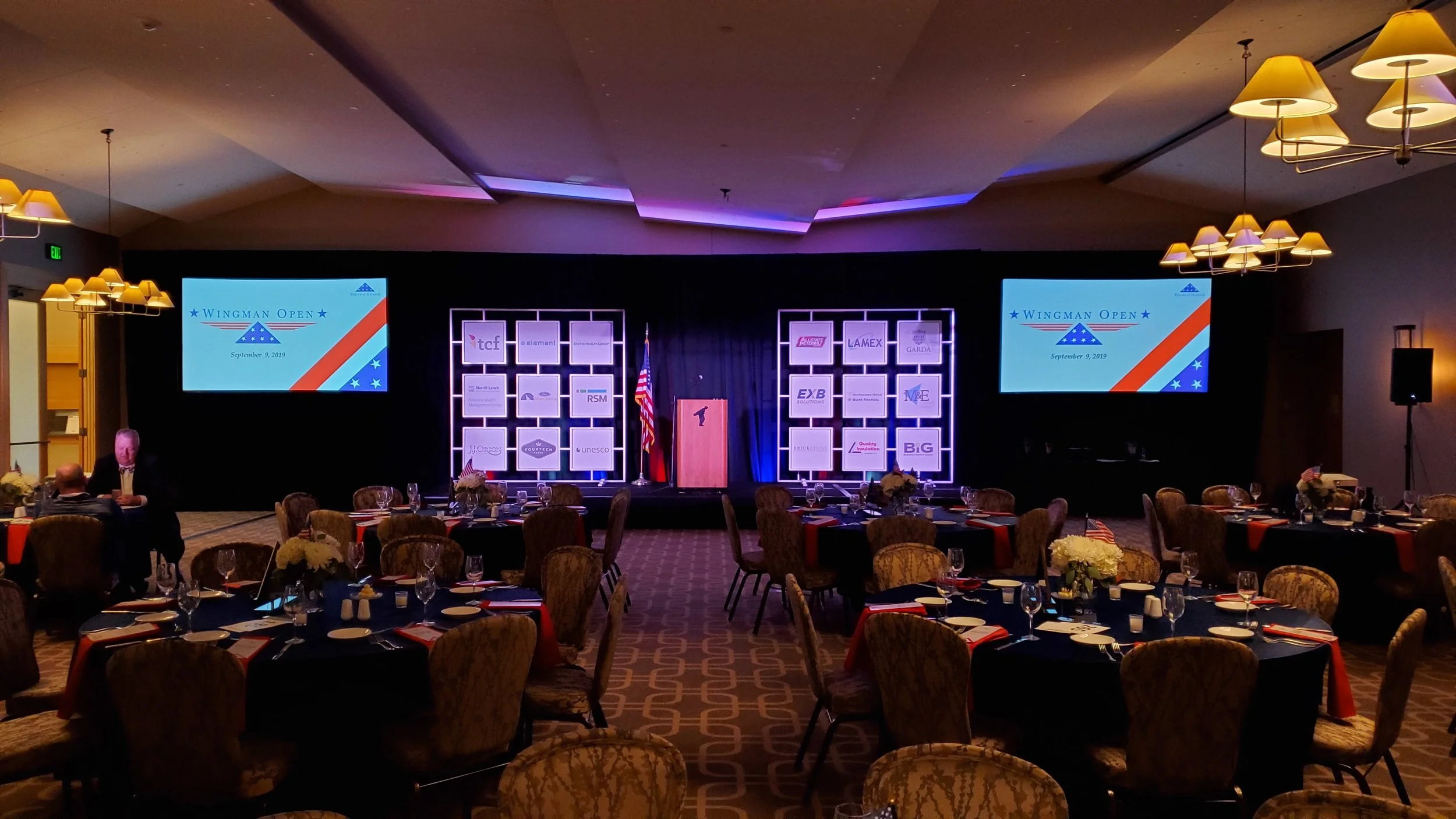 Picture of AV for You Audio Visual Rental Equipment at Folds of Honor Wingman Open in Chaska, MN