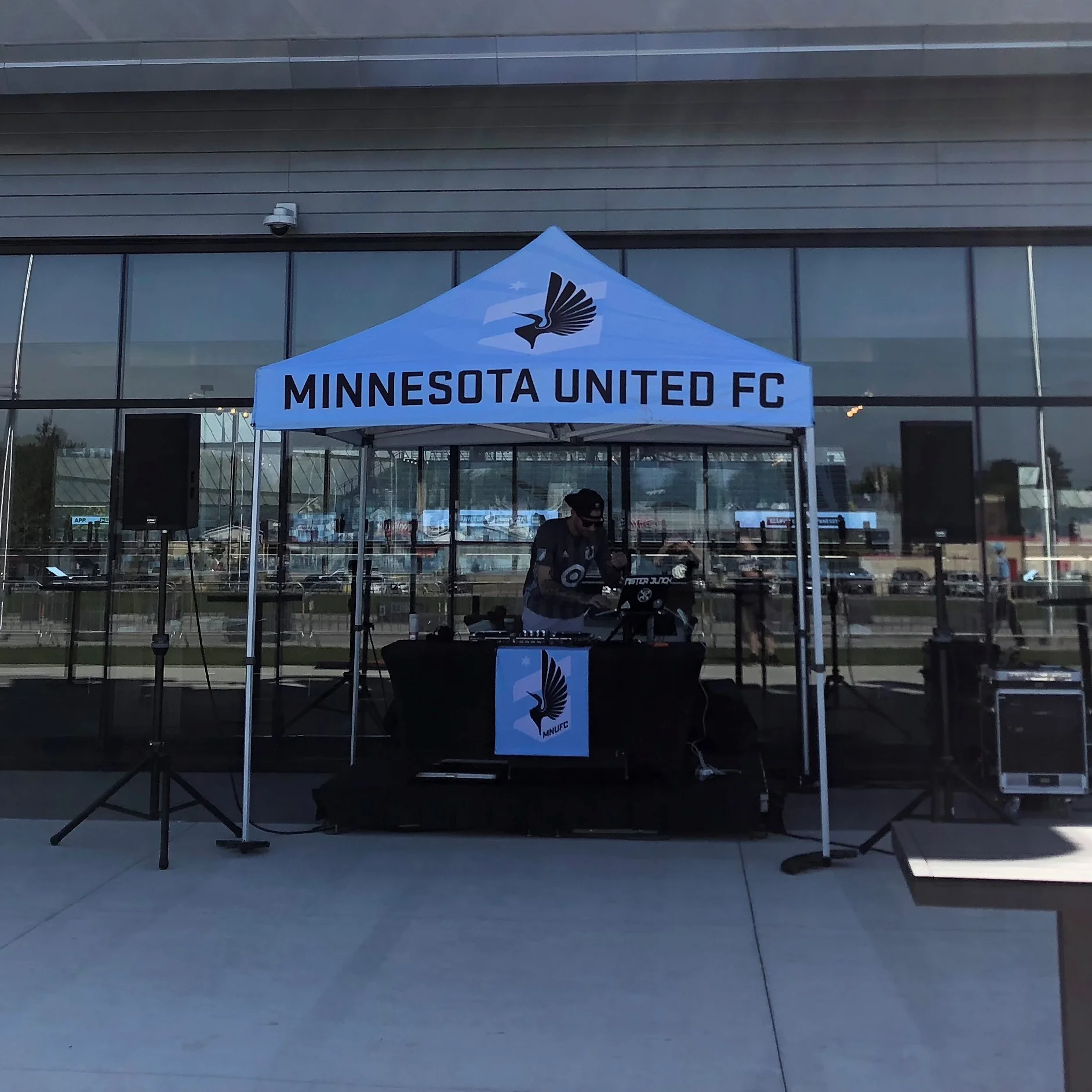 Audio Equipment Rental for DJ Booth at MN United FC Soccer Game  