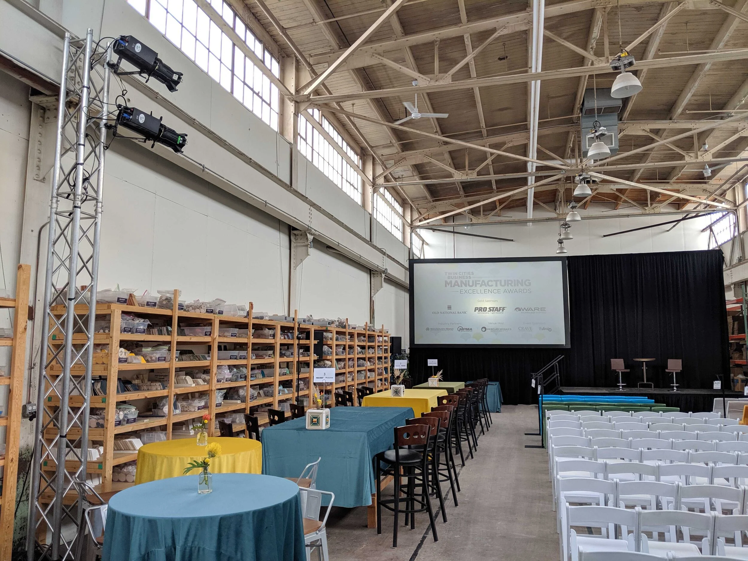 Picture of AV For You Audio Visual Rental Equipment at the TC Business Manufacturing Awards in Mpls