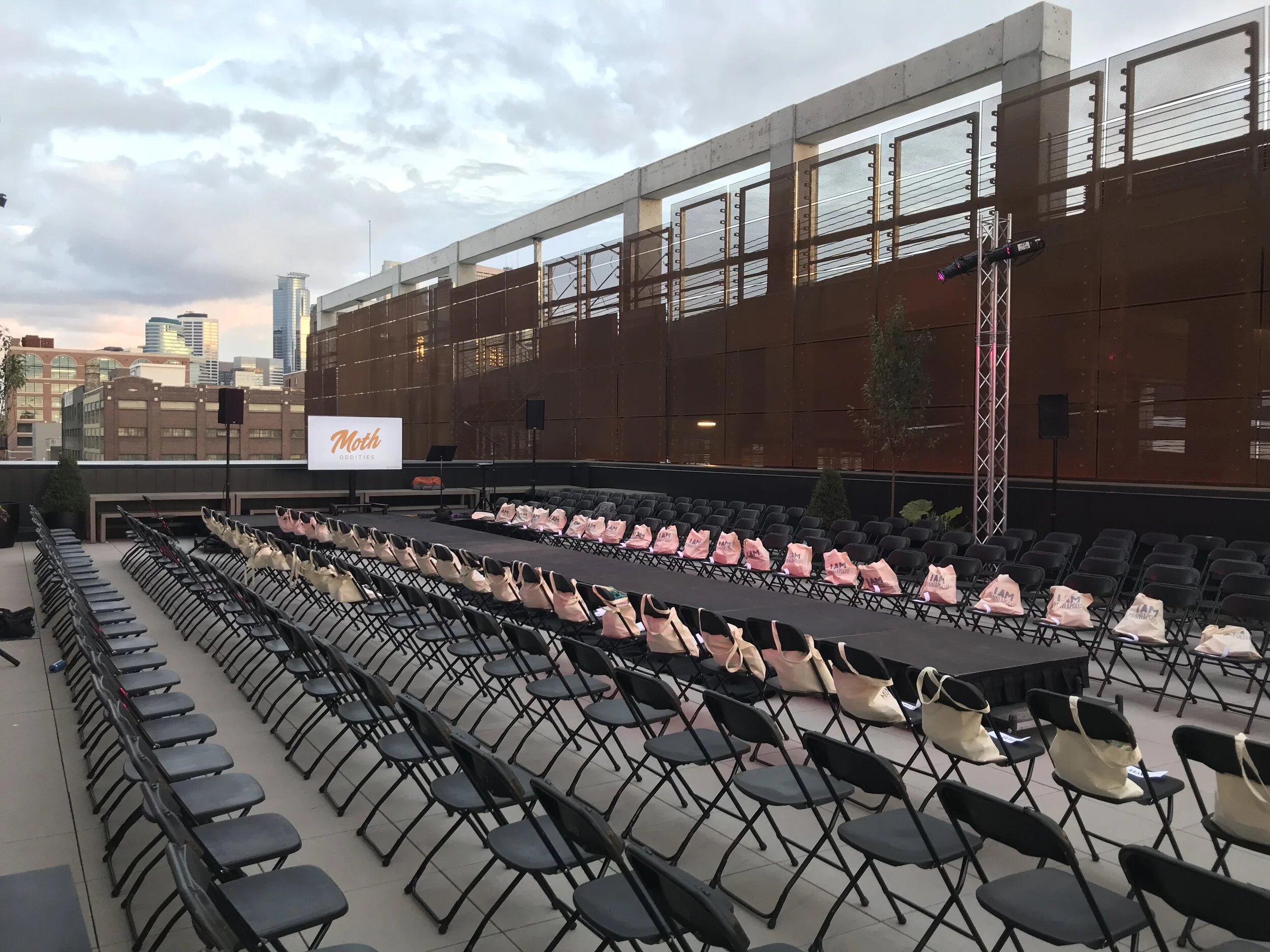 Picture of AV For You Rental Equipment at a Rooftop Fashion Show Event in Minneapolis