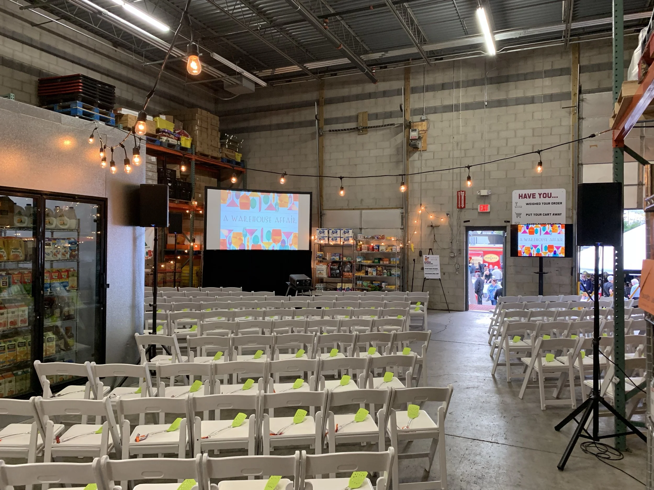 AV Rental for Loaves and Fishes Annual Warehouse Fundraiser Gala