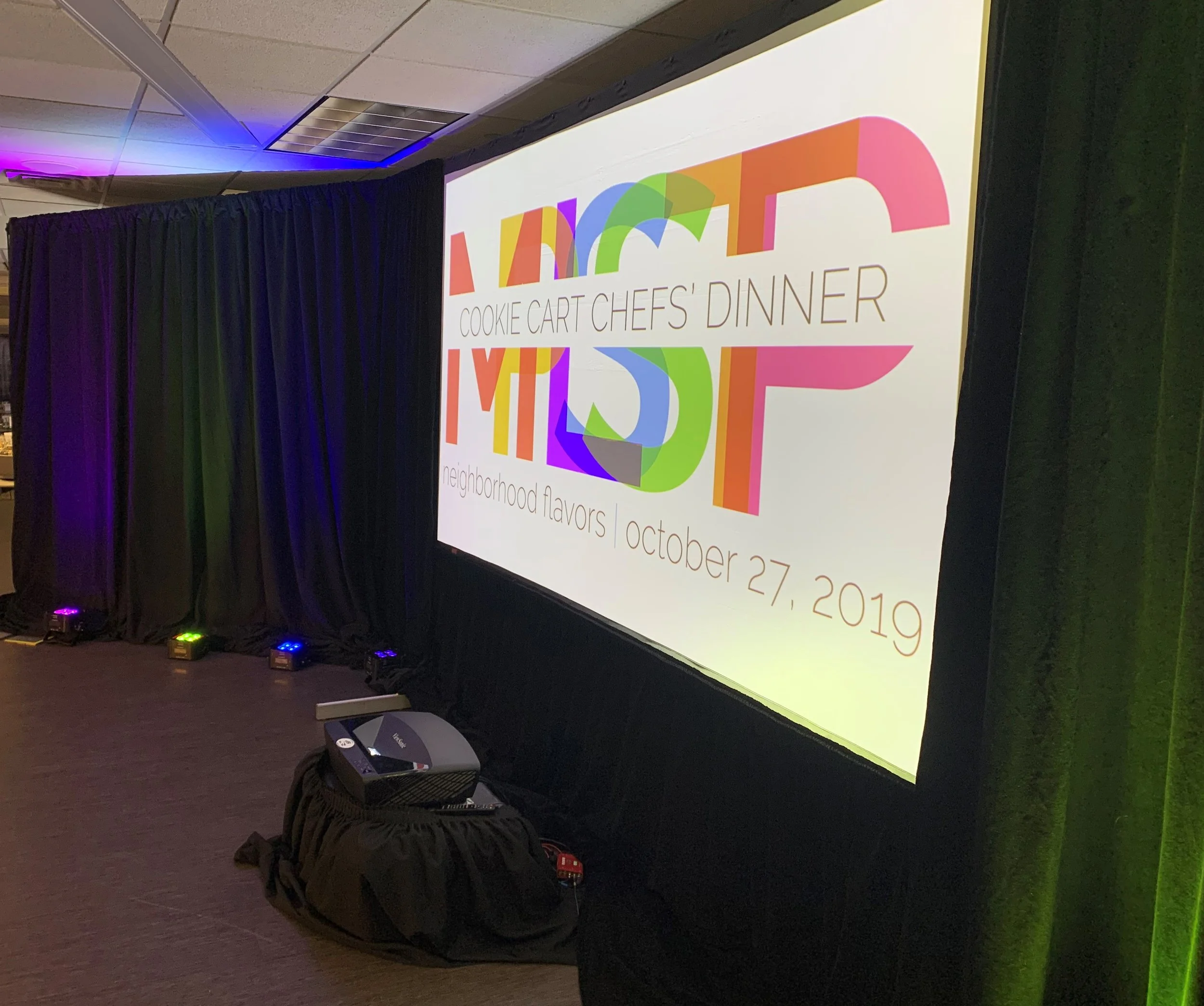 AV Rental for Chef’s Dinner at St Paul College