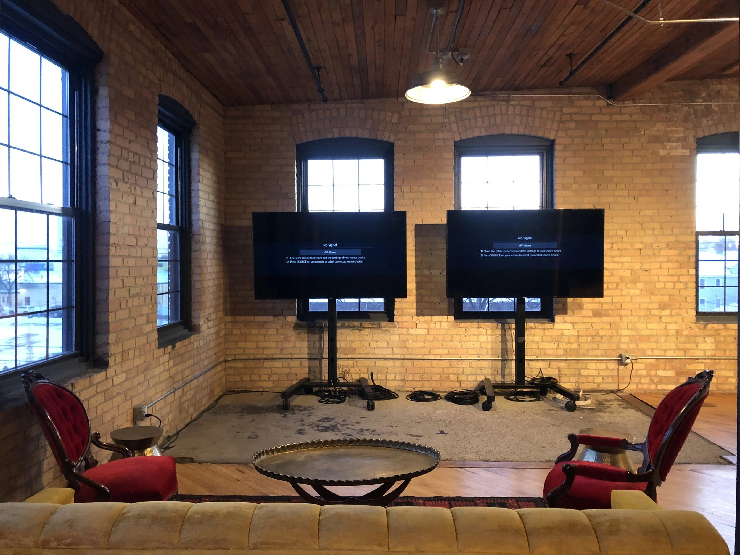 Picture of AV For You TV Rental Equipment for a Company Holiday Party at Solar Arts in Minneapolis