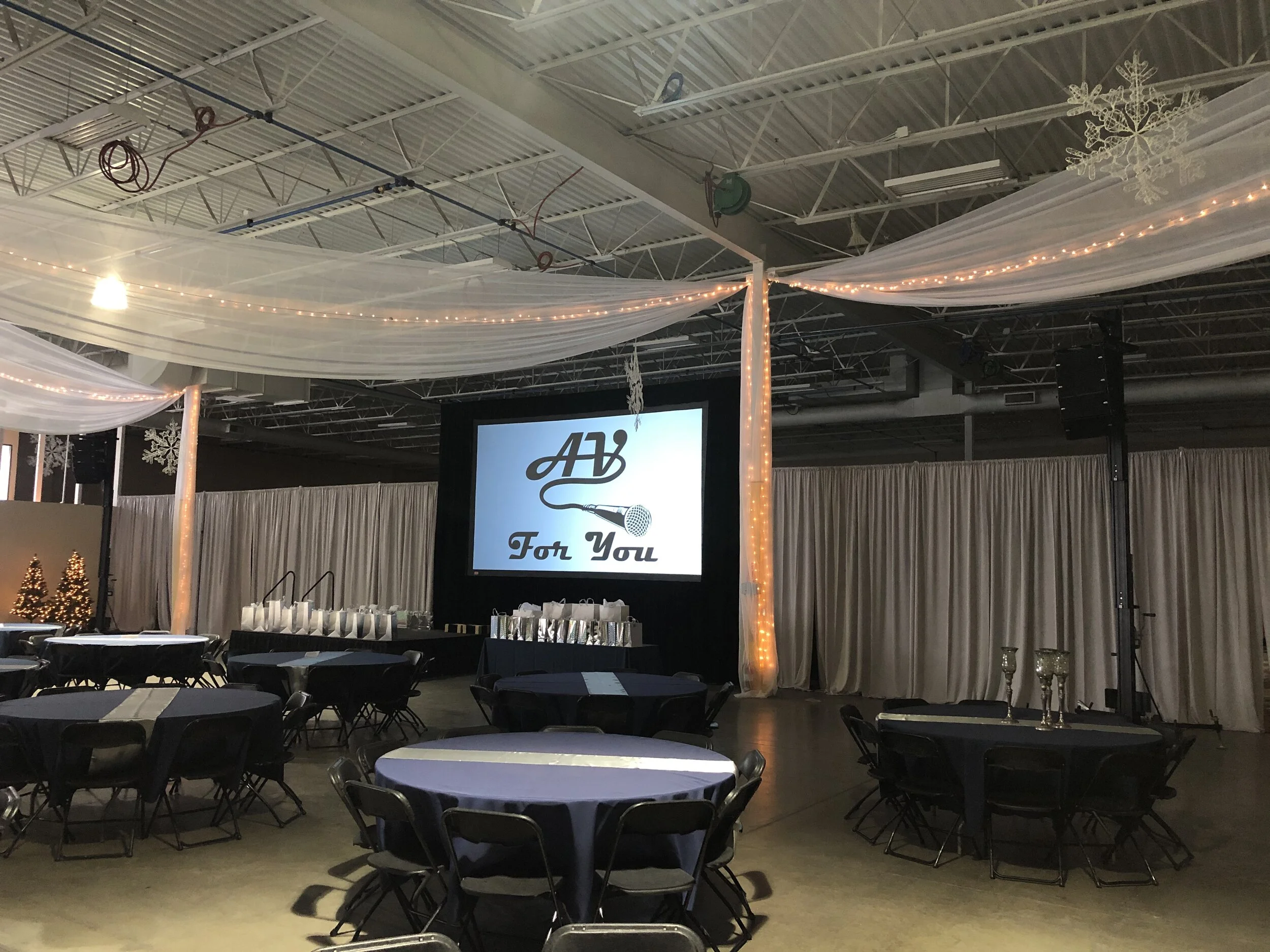 AV Rental for Holiday Party in Elk River