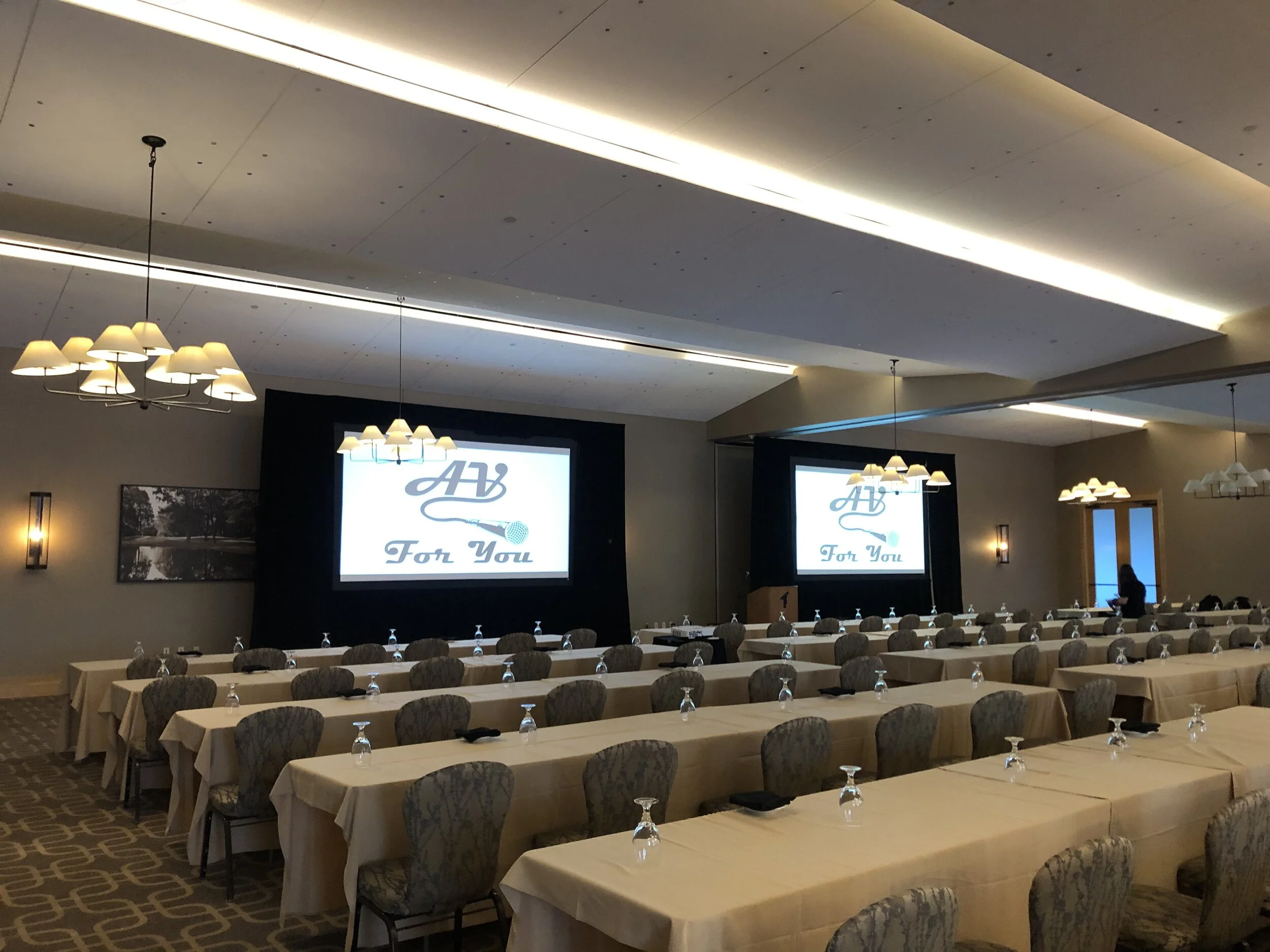 Projectors and Screens Rental at Hazeltine National Golf Course