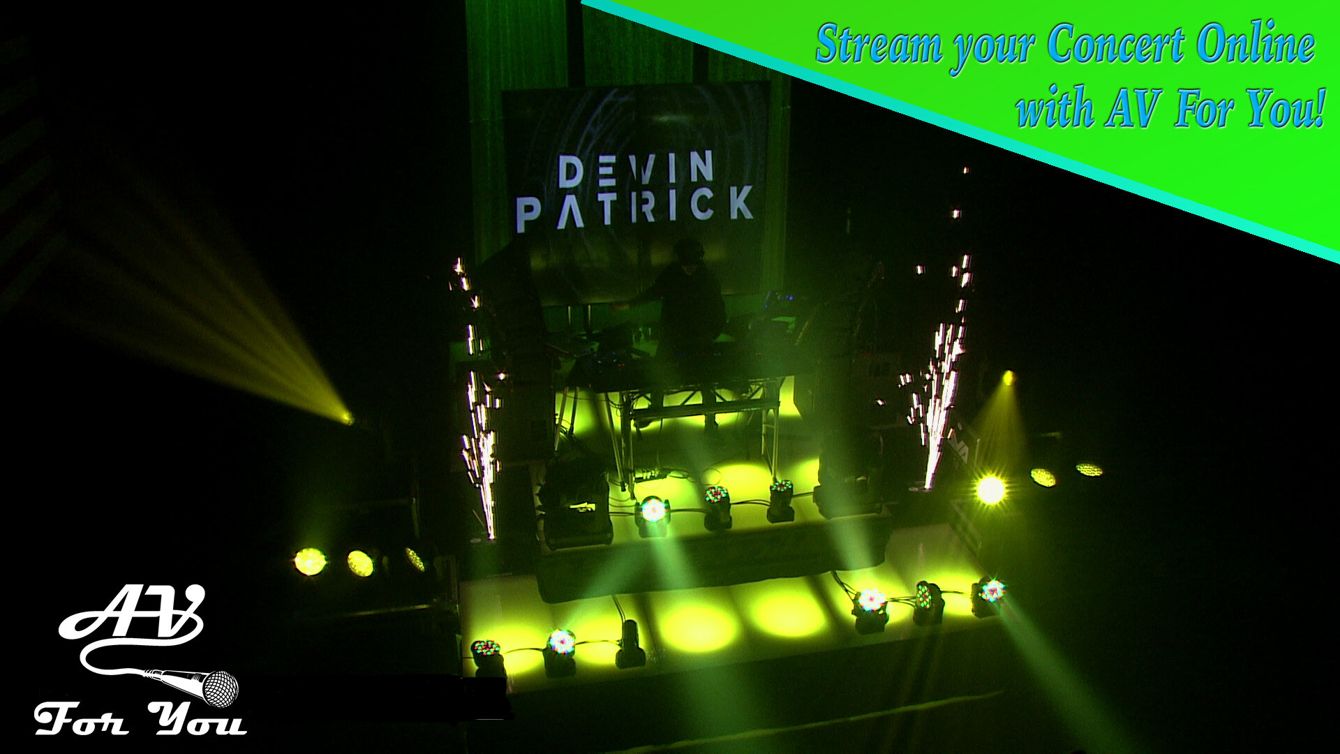 Picture of AV For You Live Stream of a concert from our Warehouse