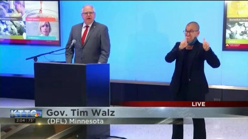 Audio Equipment Rental for Governor Walz Press Conference