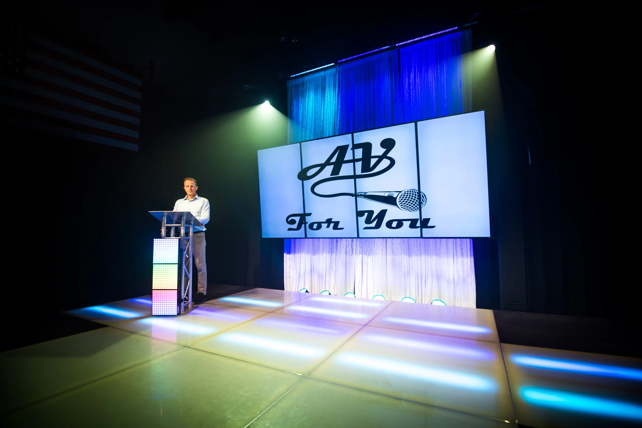 Dual Studios with Multiple Set Up Options for Virtual Events at AV For You