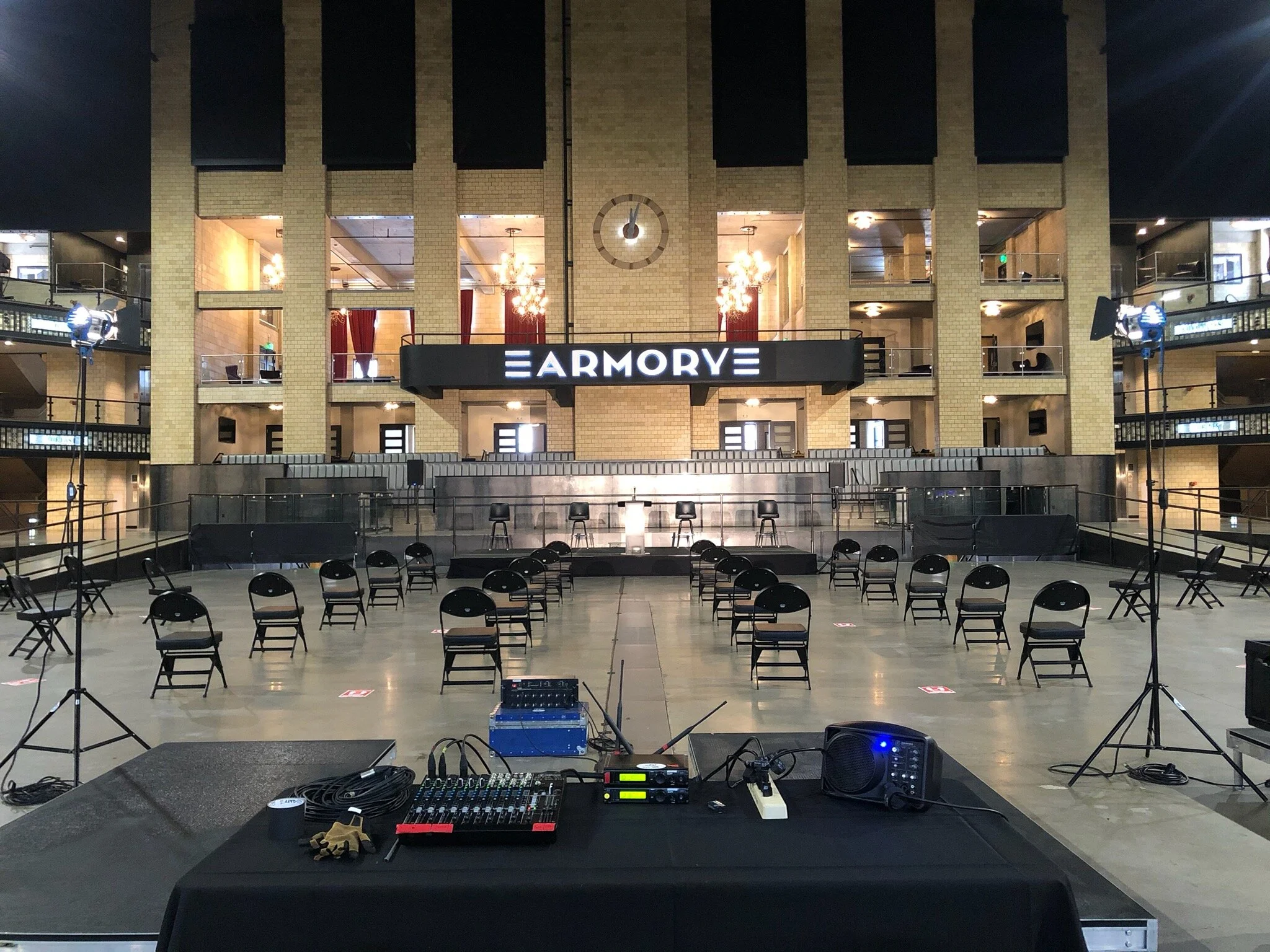 Audio Equipment Rental for Press Conference at The Armory