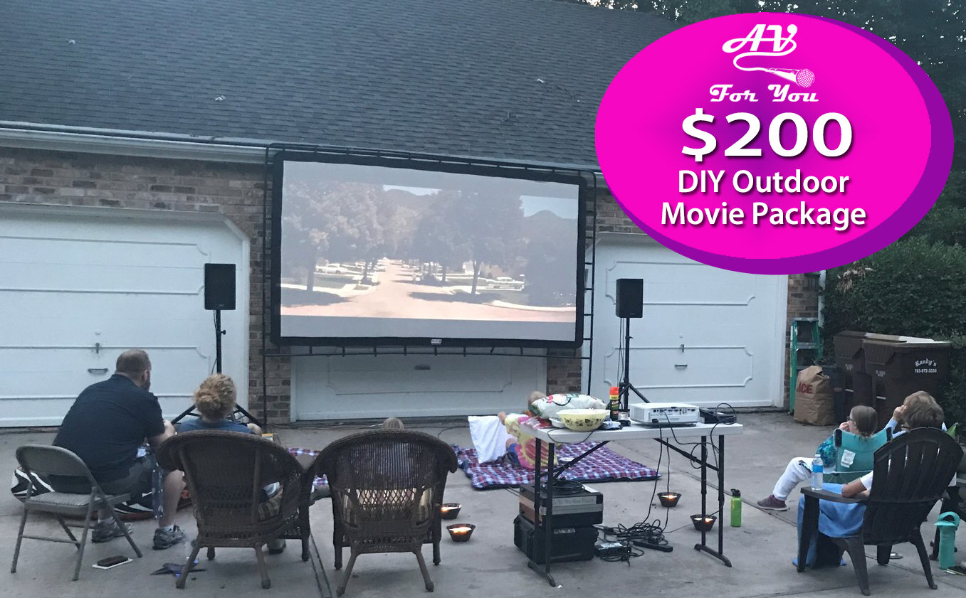 Gear Up For Outdoor Movie Season with an AV For You DIY Equipment Rental Package — Audio Visual Equipment Rental Company Minneapolis MN