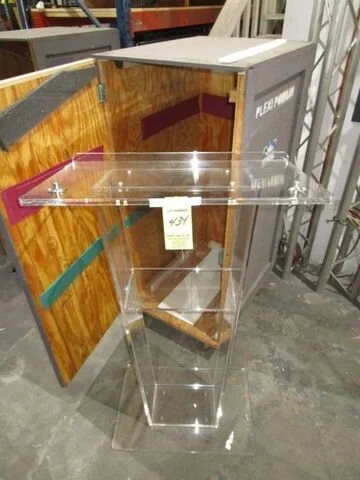 $200 Clear Plexiglass Podium