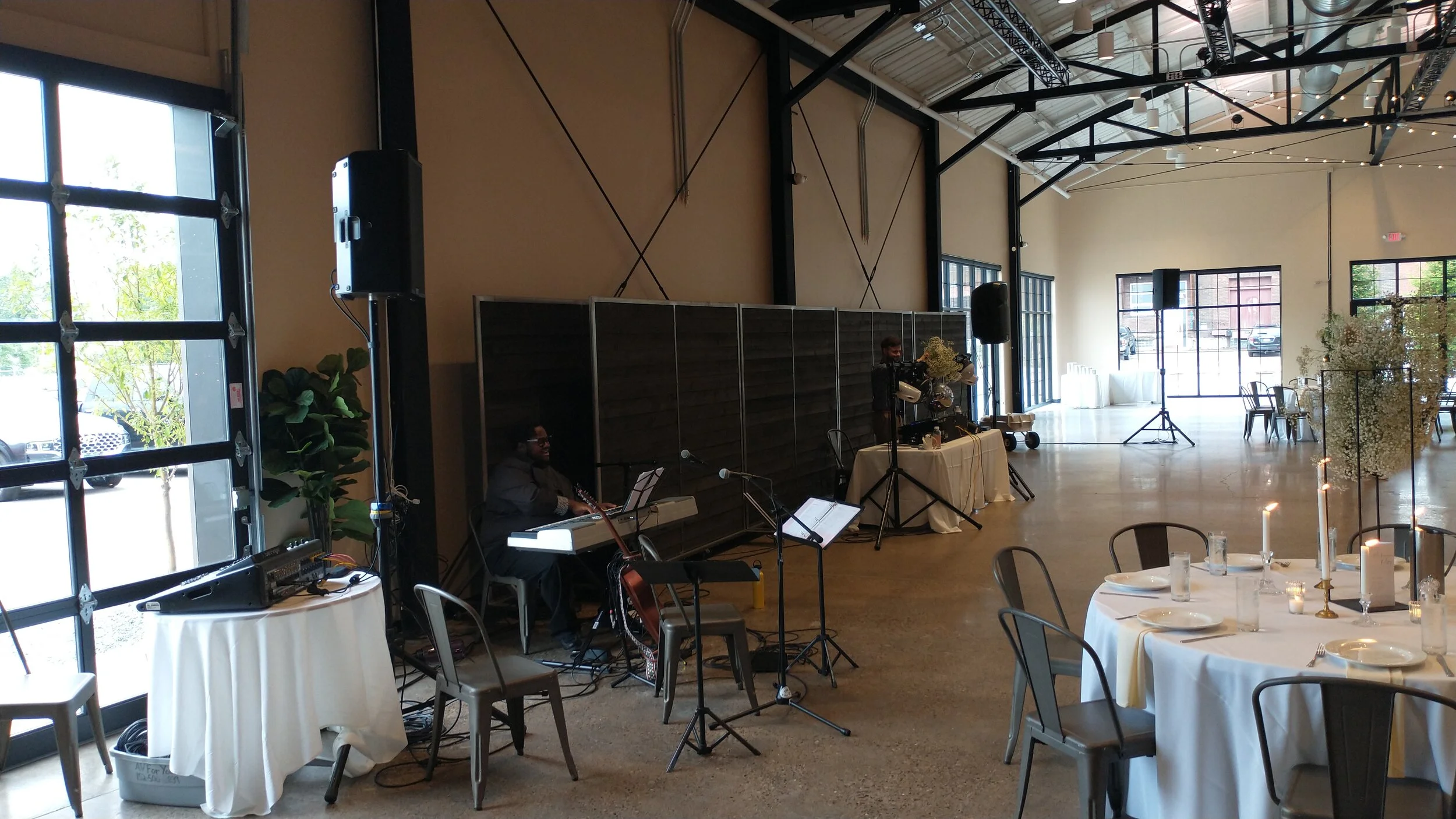 Audio Equipment Rental for Live Music at a Wedding in Quincy Hall