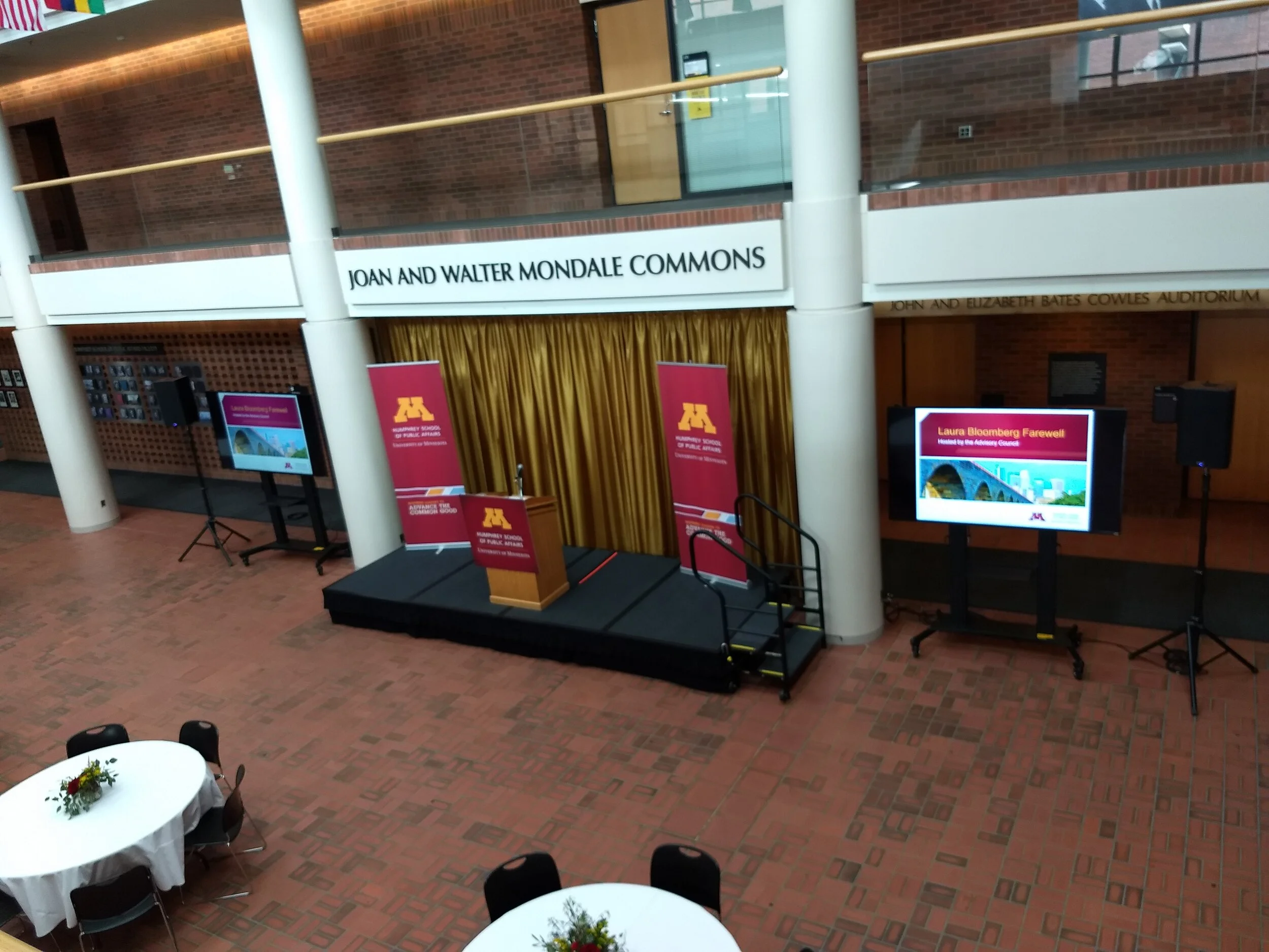 Onsite Audio Visual Technical Services at the University of Minnesota