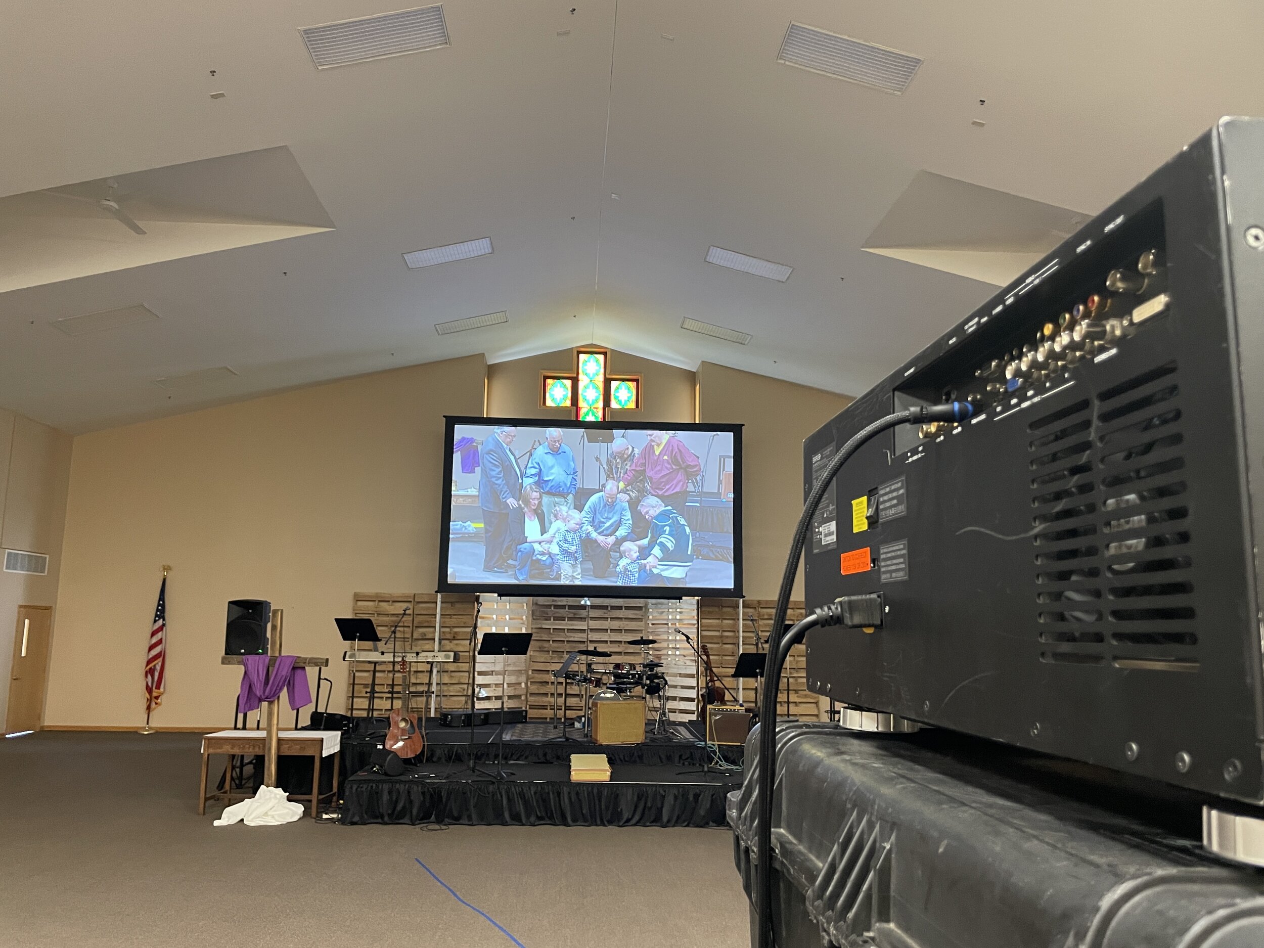 Projector and Screen Rental for Church Event