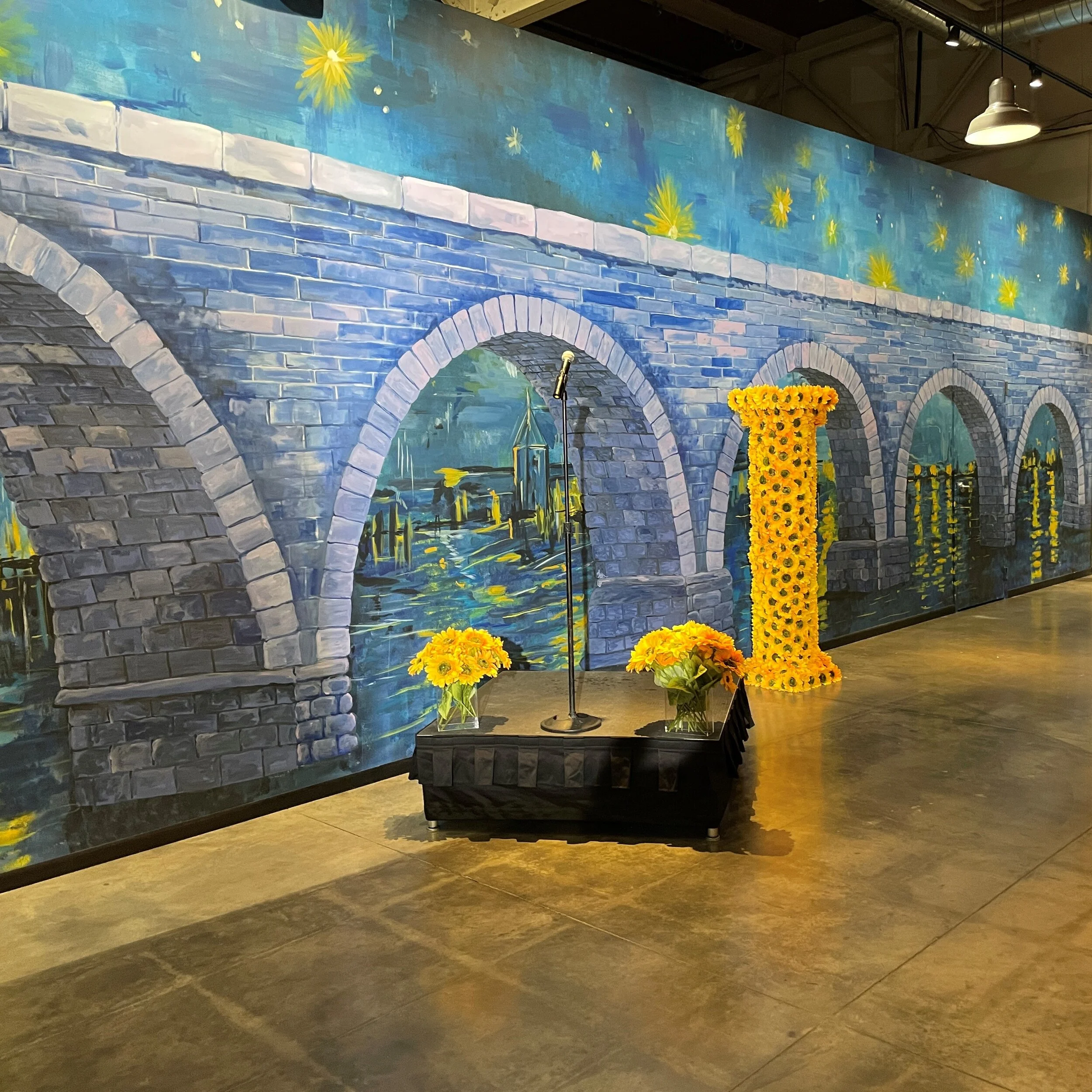 Sound and Stage Rental at Immersive Van Gogh Exhibit