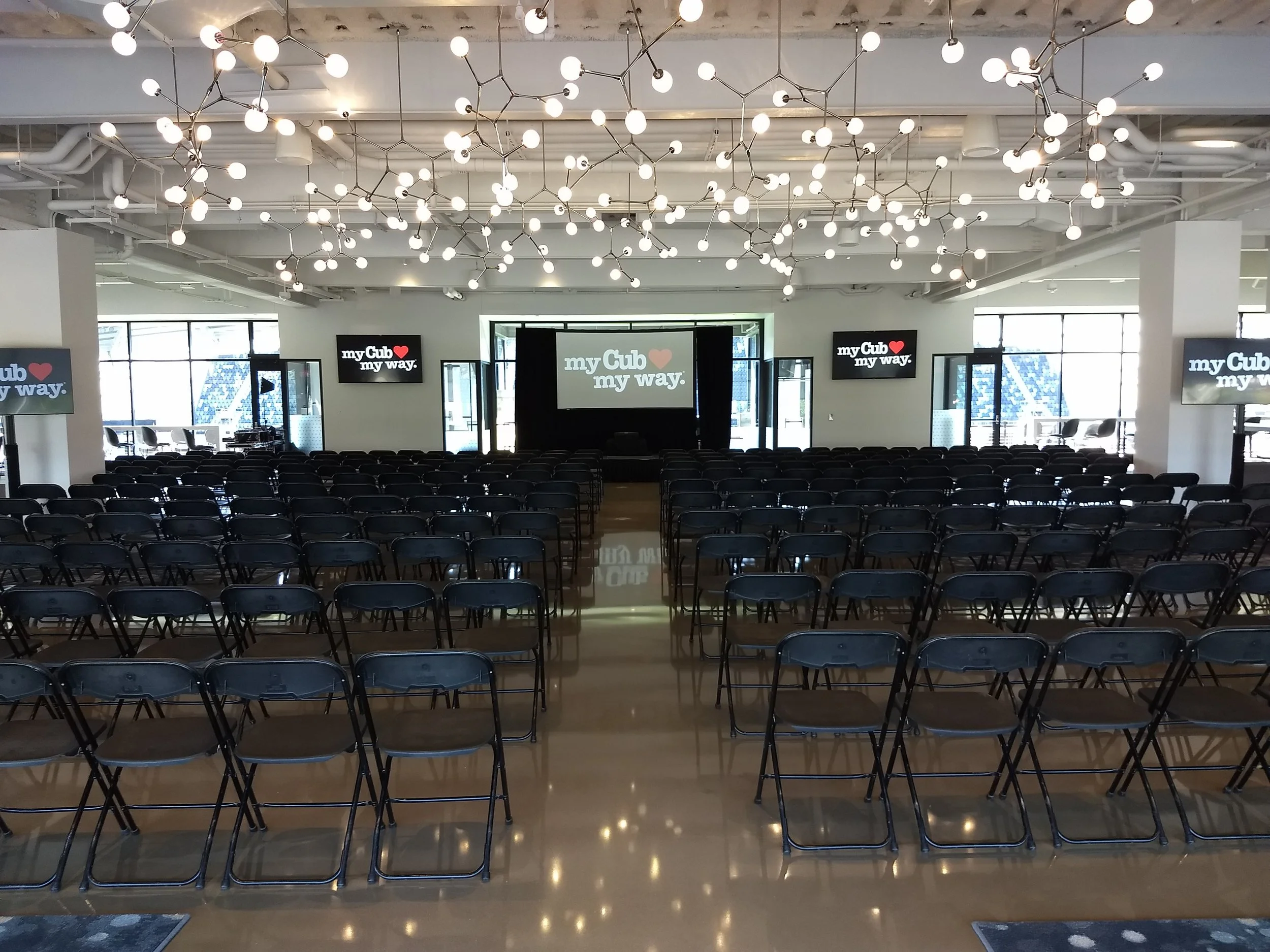 Town Hall Summit AV Rental in Allianz Field Stadium Club