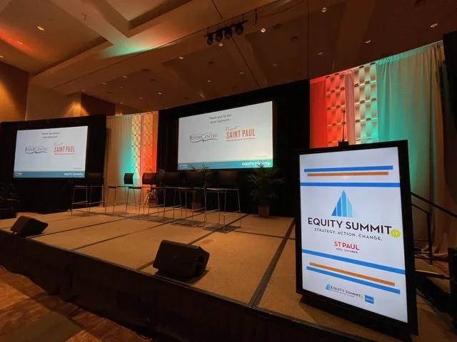 Ballroom Audio Visual Services for Equity Summit at St Paul RiverCentre