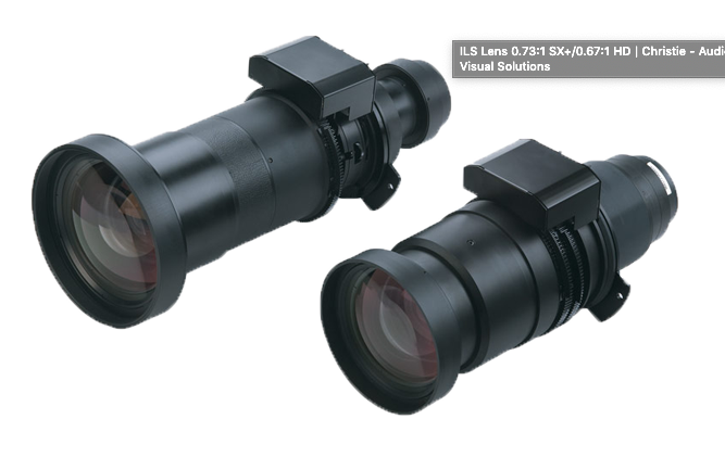 $150 Christie ILS 0.73:1 SX+ / 0.67:1 HD Lens