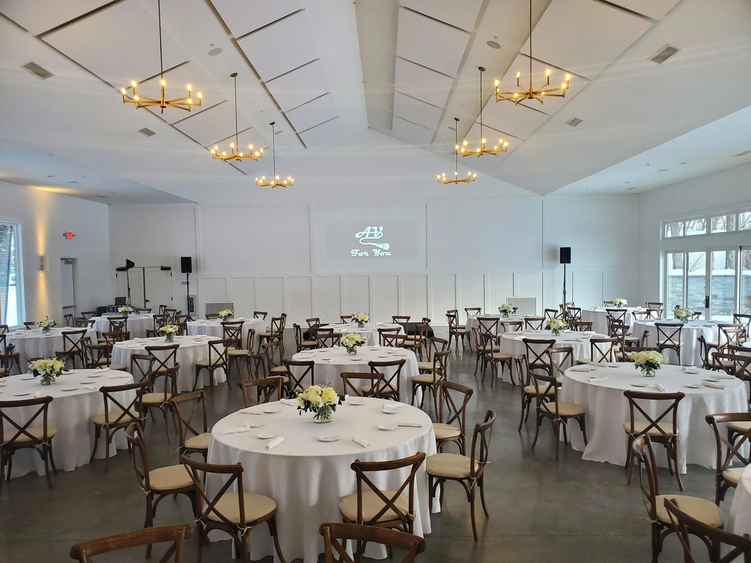 Sound and Staging Rental Equipment for Event at The Hutton House