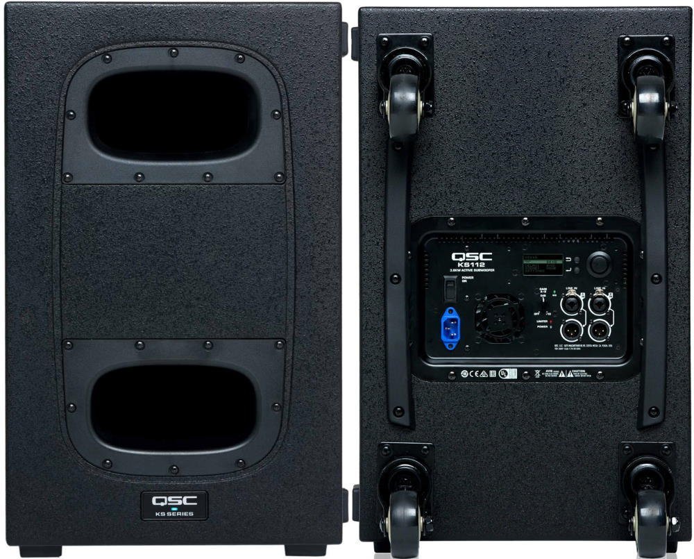 100 USD QSC KS112 2000 W žemųjų dažnių garsiakalbis – garso ir vaizdo įrangos nuomos įmonė „Minneapolis MN“