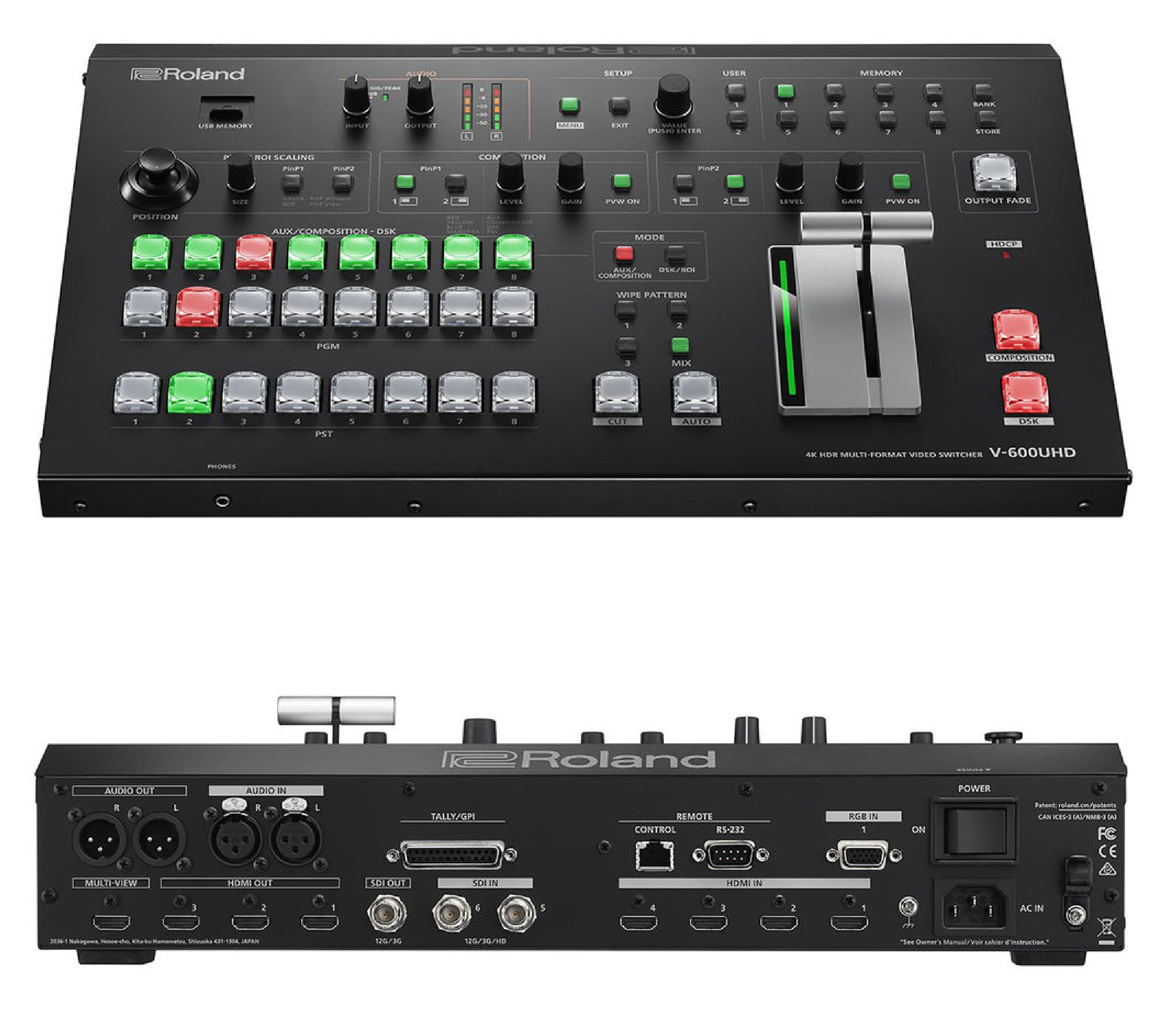 $500 Roland V-600UHD Video Switcher (4K)