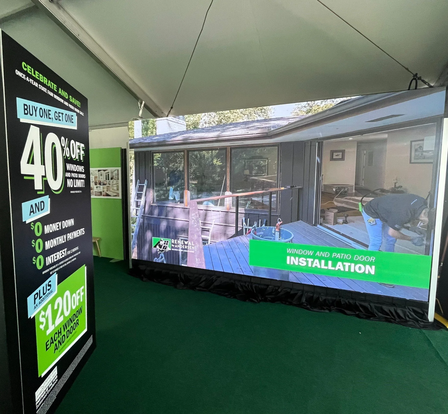LED Wall Set up at the Minnesota State Fair