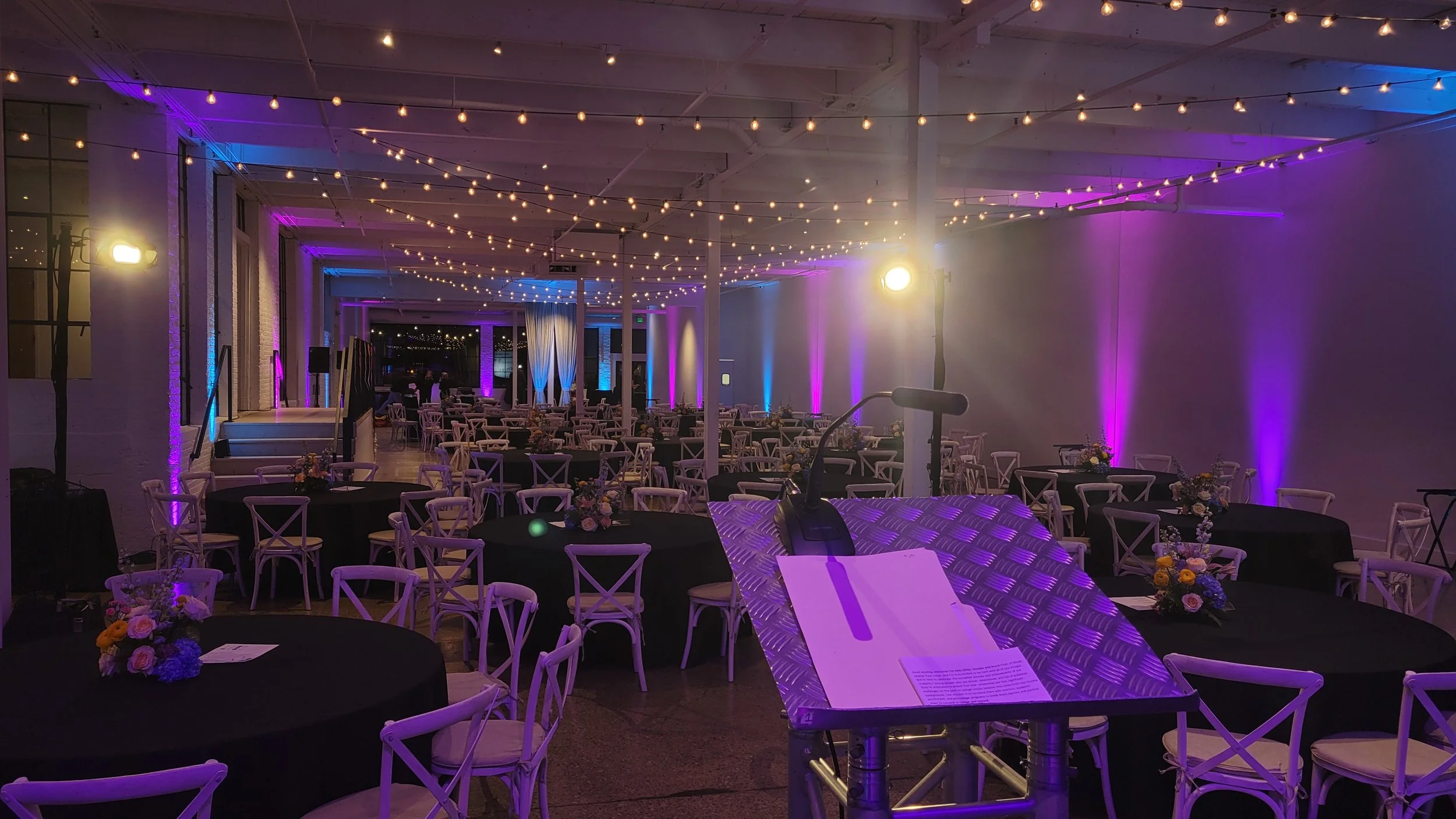 Audio Visual Support for Minds in Bloom Gala Event at The Whim 