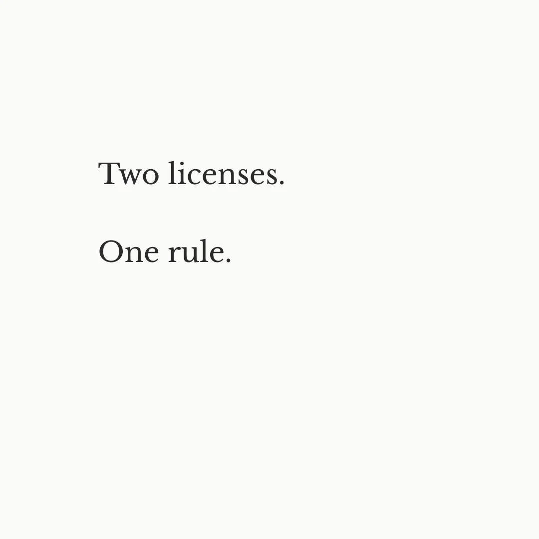 Two licenses make me a better advisor.

Following the rules that separate them is how it should work.

Someone in the industry recently assumed I was handling both sides of the same deal.

Real estate and mortgage on one transaction...

I am not. And