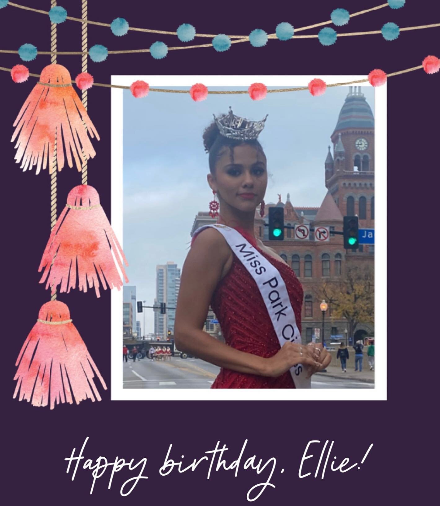 Happiest of birthdays to our Miss Park Cities, Ellie Breaux! 🥳
