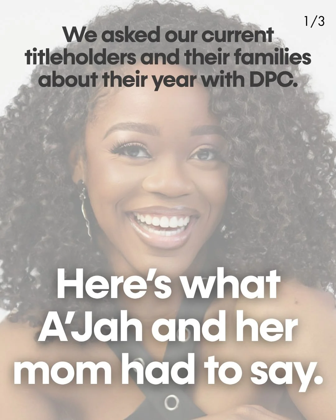 We are deeply proud of A&rsquo;Jah. She has been an incredible titleholder who made the most of her year both on and off stage. She is a gem and we love her dearly! 🩷