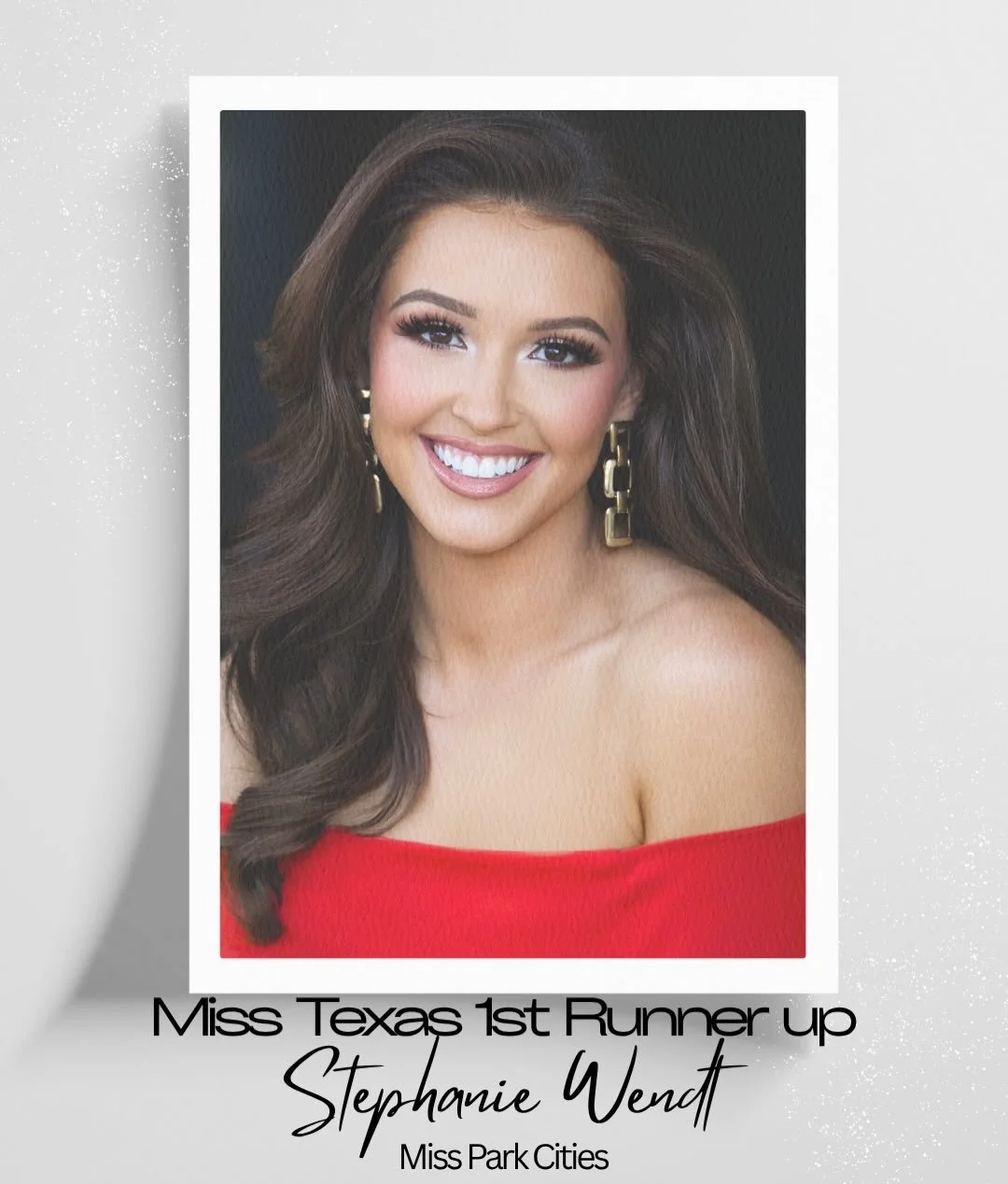 We are beyond proud of our @missparkcities for her 1st Runner-Up placement. #MissTexas