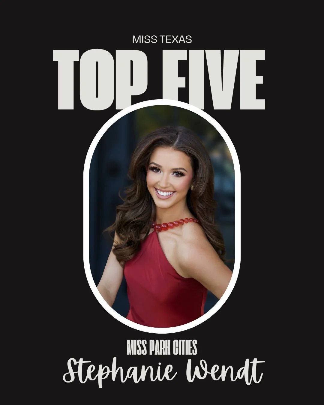 Congratulations to @missparkcities Stephanie for making the Top 5!