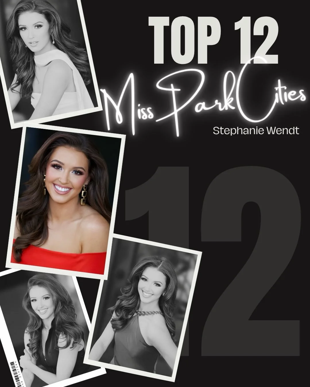The dance isn&rsquo;t over yet &mdash; @missparkcities is in the Top 12! #MissTexas