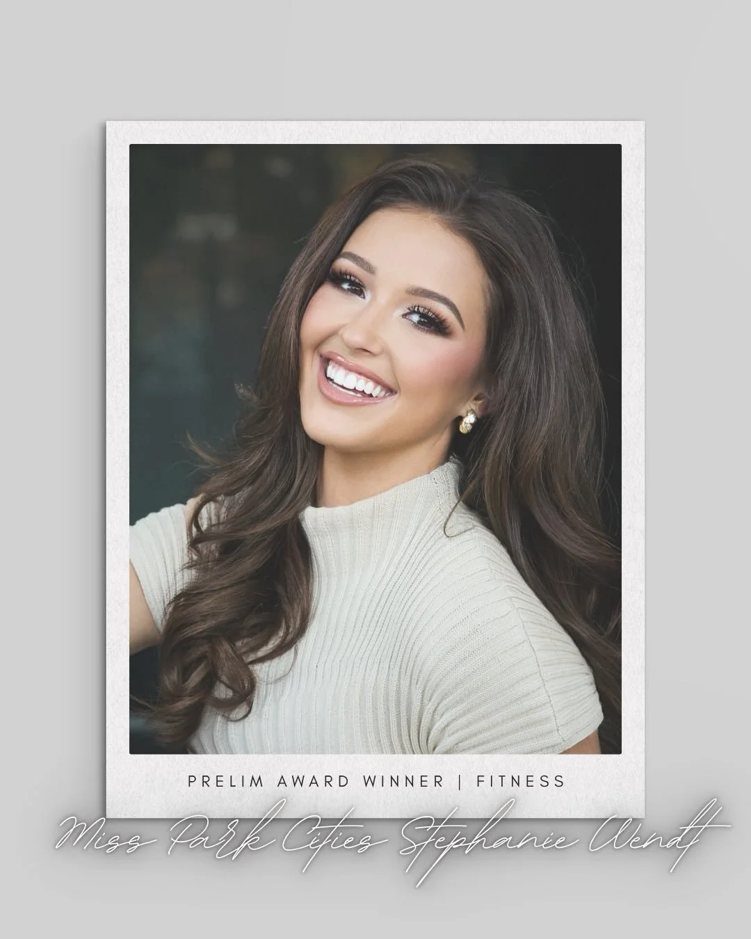 Congratulations to @missparkcities for her Night 3 Overall Miss Fitness Award. What a wonderful birthday gift! We love you, Stephanie!!! #MissTexas