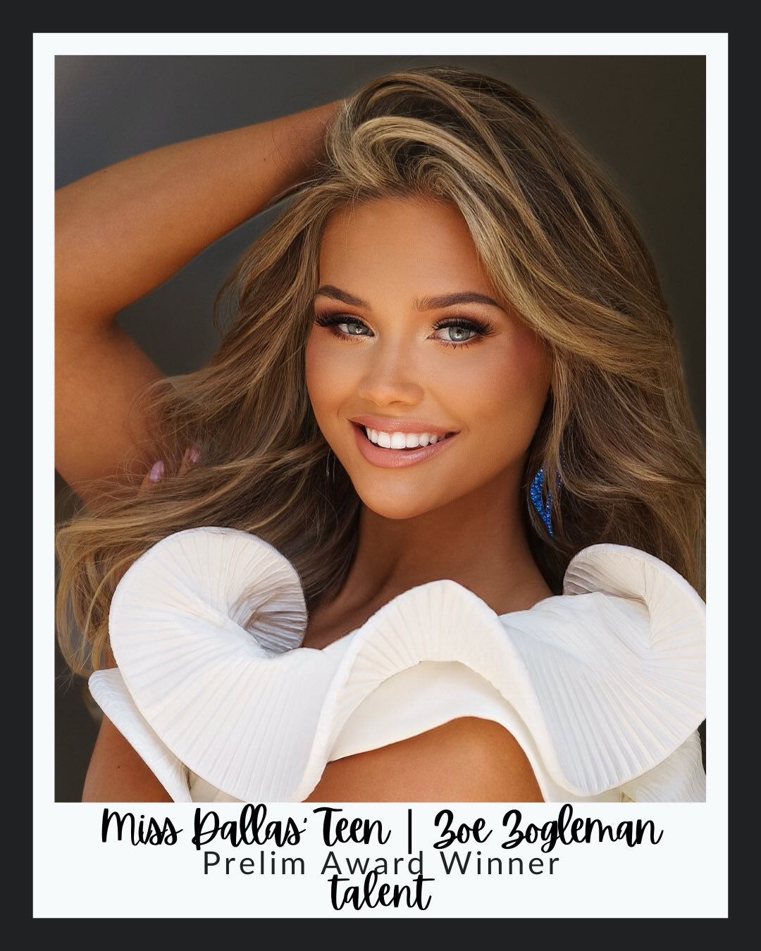 Congratulations to @missdallasteen.tx Zoe on her Overall Teen Talent Prelim Award for her Acro Dance to &ldquo;This Is Me&rdquo;. We are all so proud of you!!! #MissTexasTeen